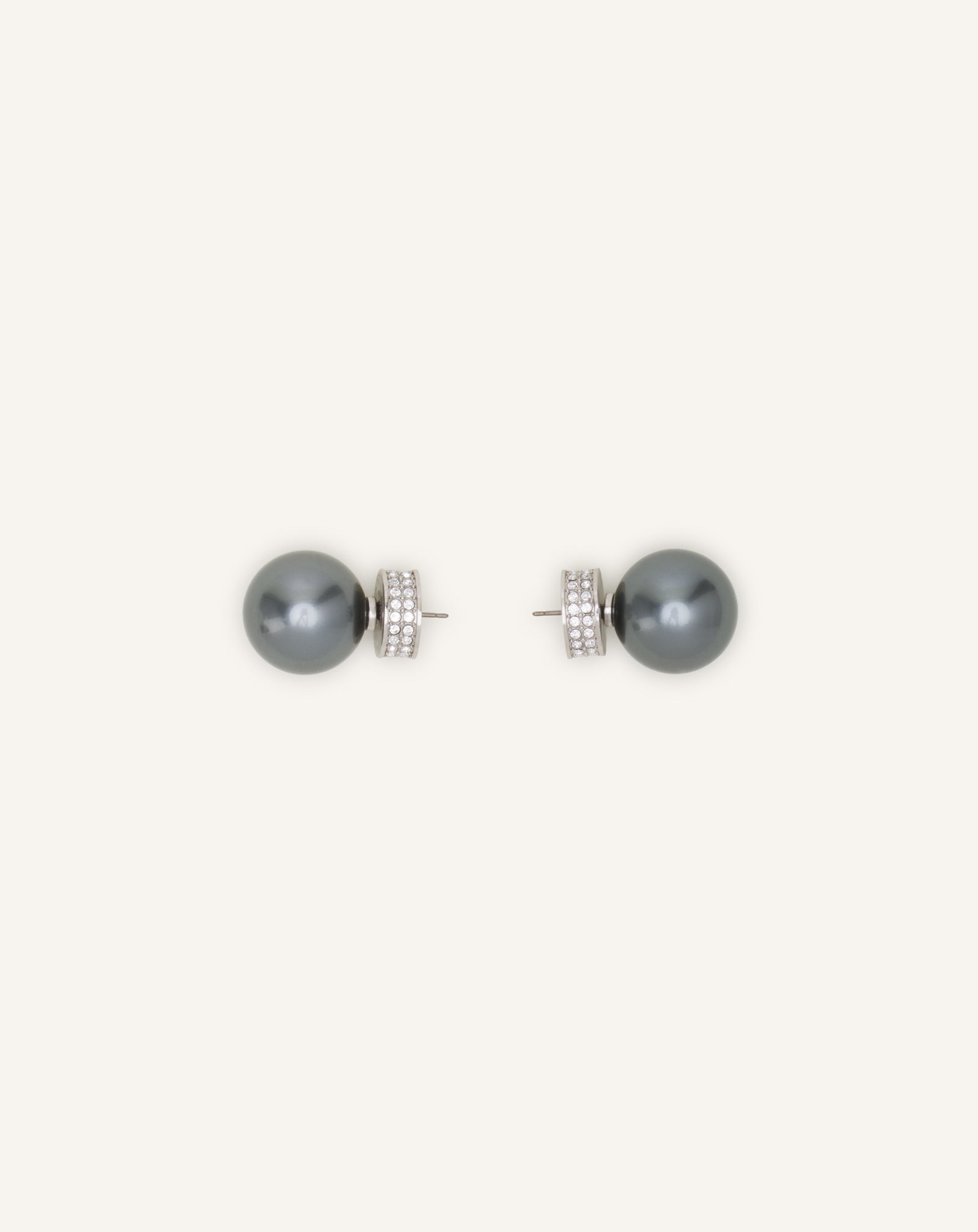 SILVER LES PERLES BY LANVIN EARSTUDS