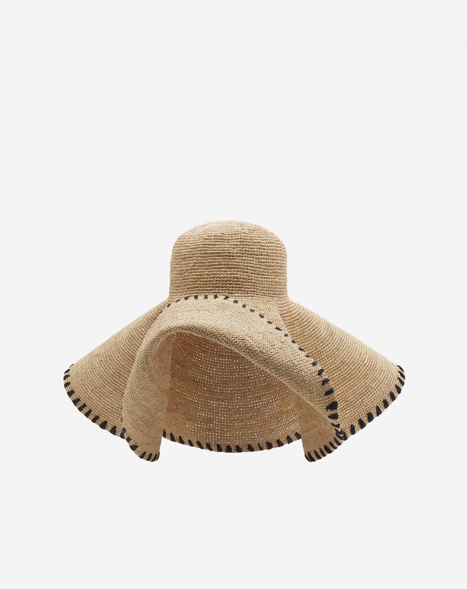 Lanvin capeline hat in raffia