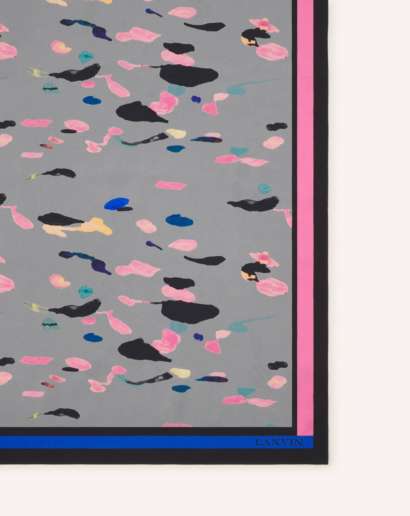 GREY DROP COLOR SILK SCARF