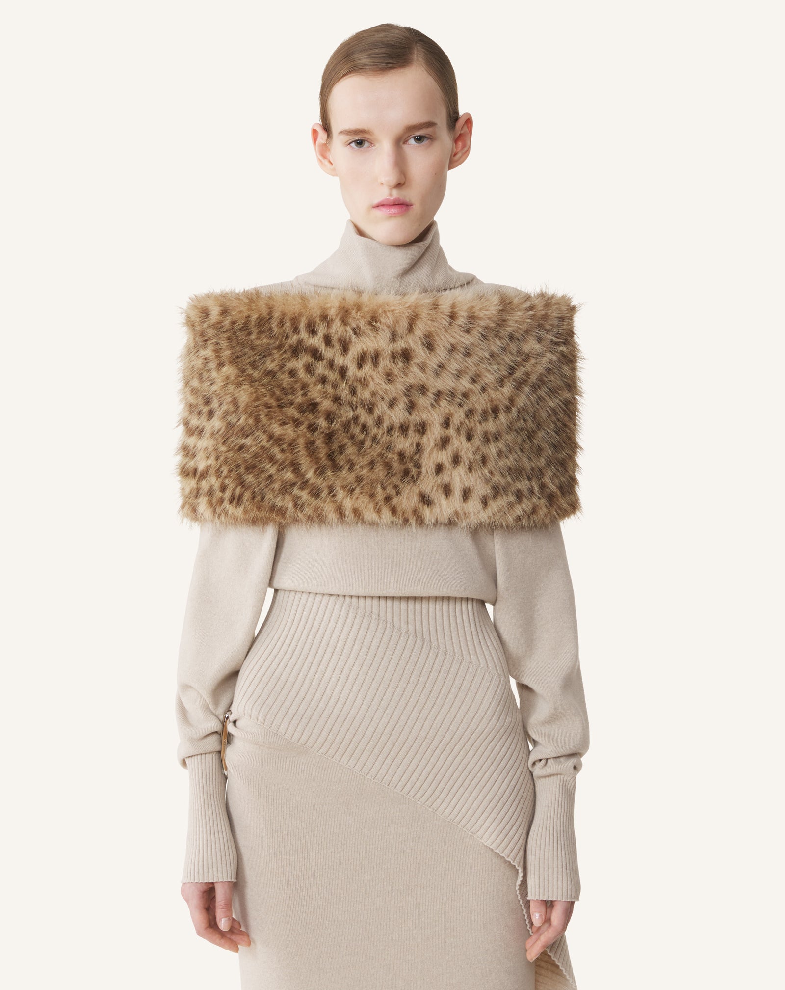 Multicolor Faux Fur Scarf | Lanvin