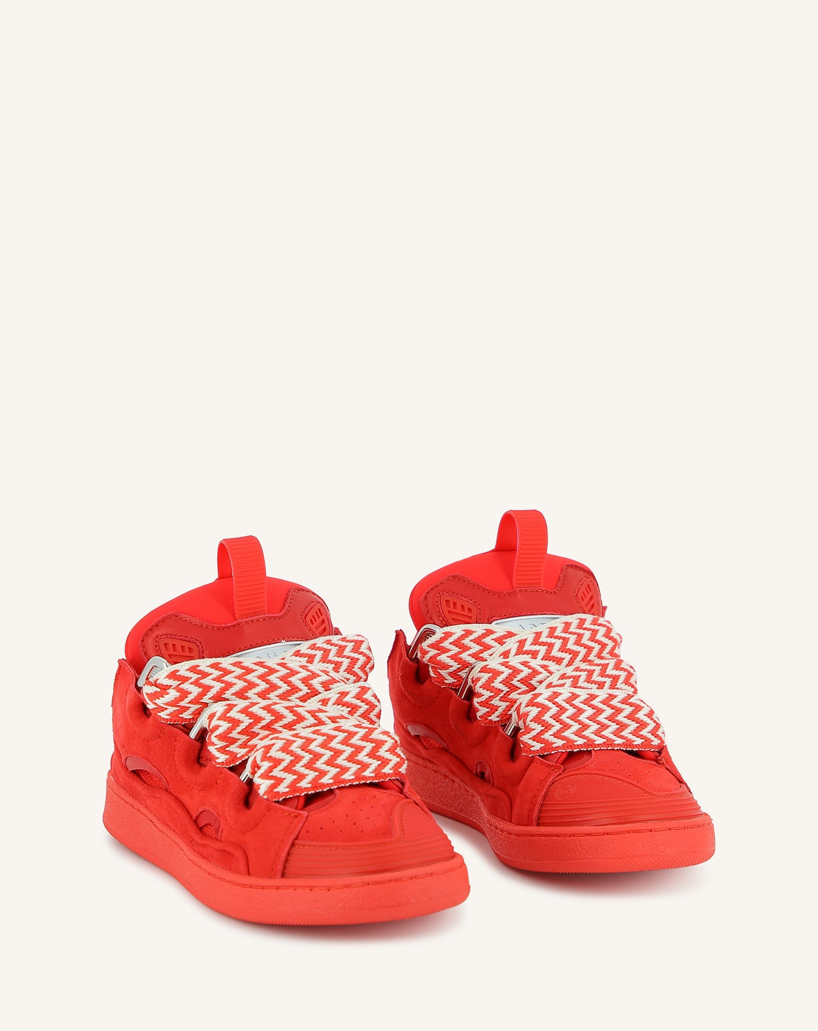 Red Lace-up Trainers | Lanvin