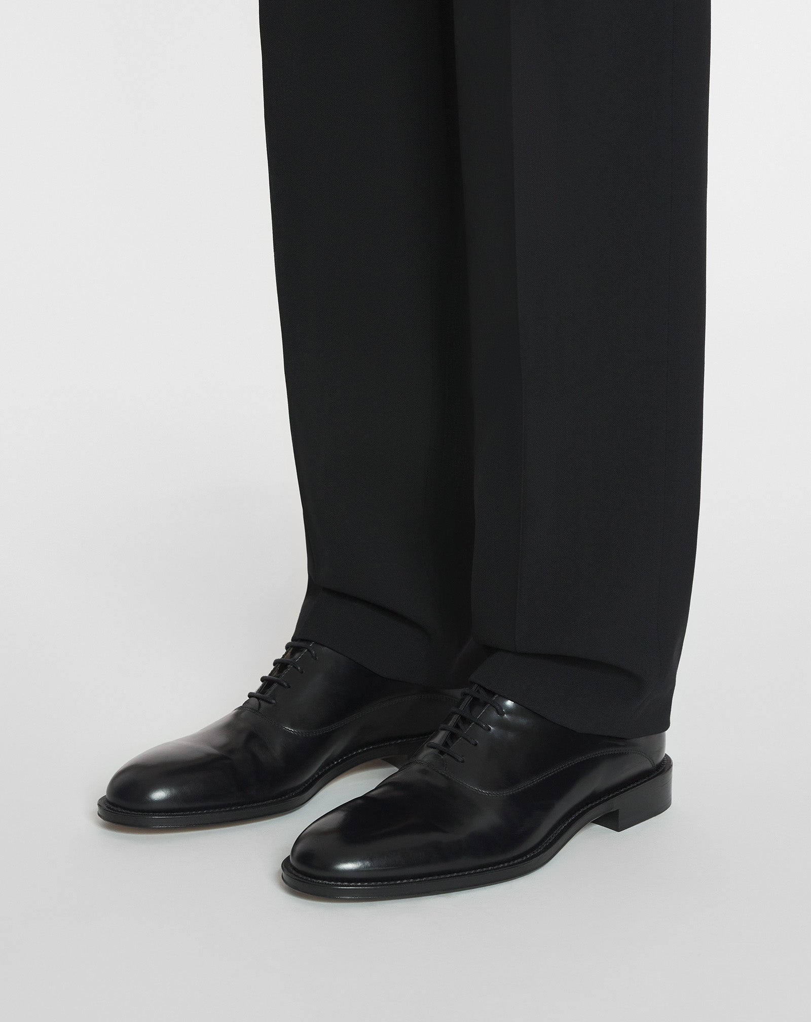 Black Lanvin Signature Leather Oxford Shoes | Lanvin