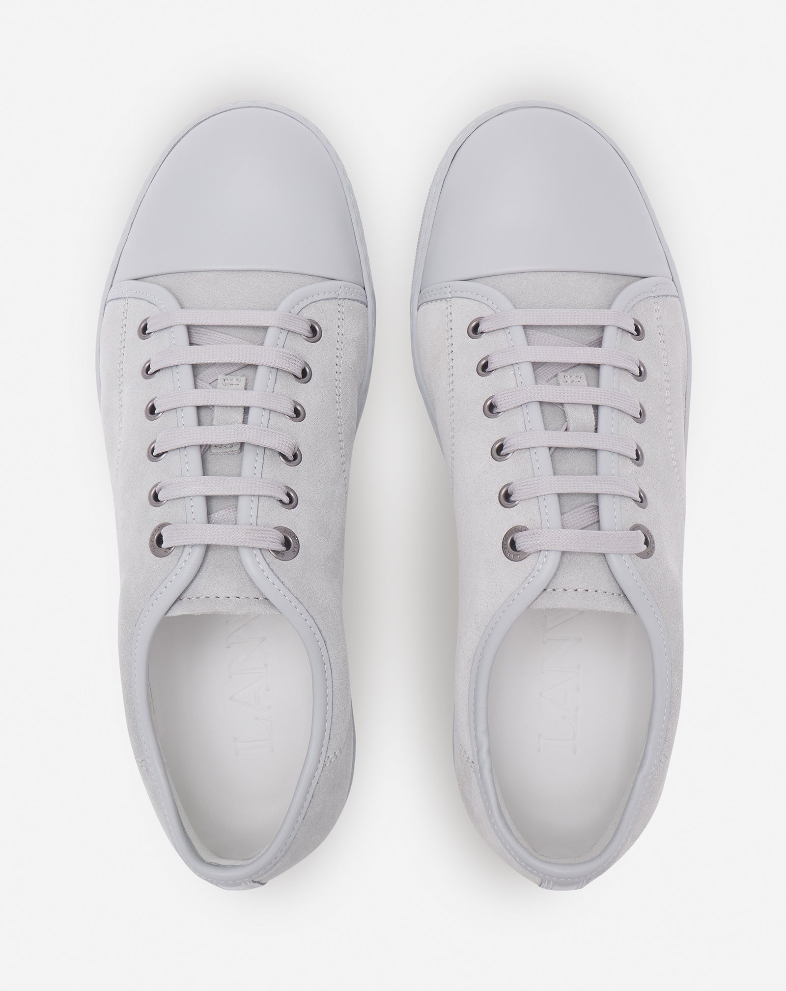 GREY DBB1 SNEAKERS IN LEATHER AND SUEDE