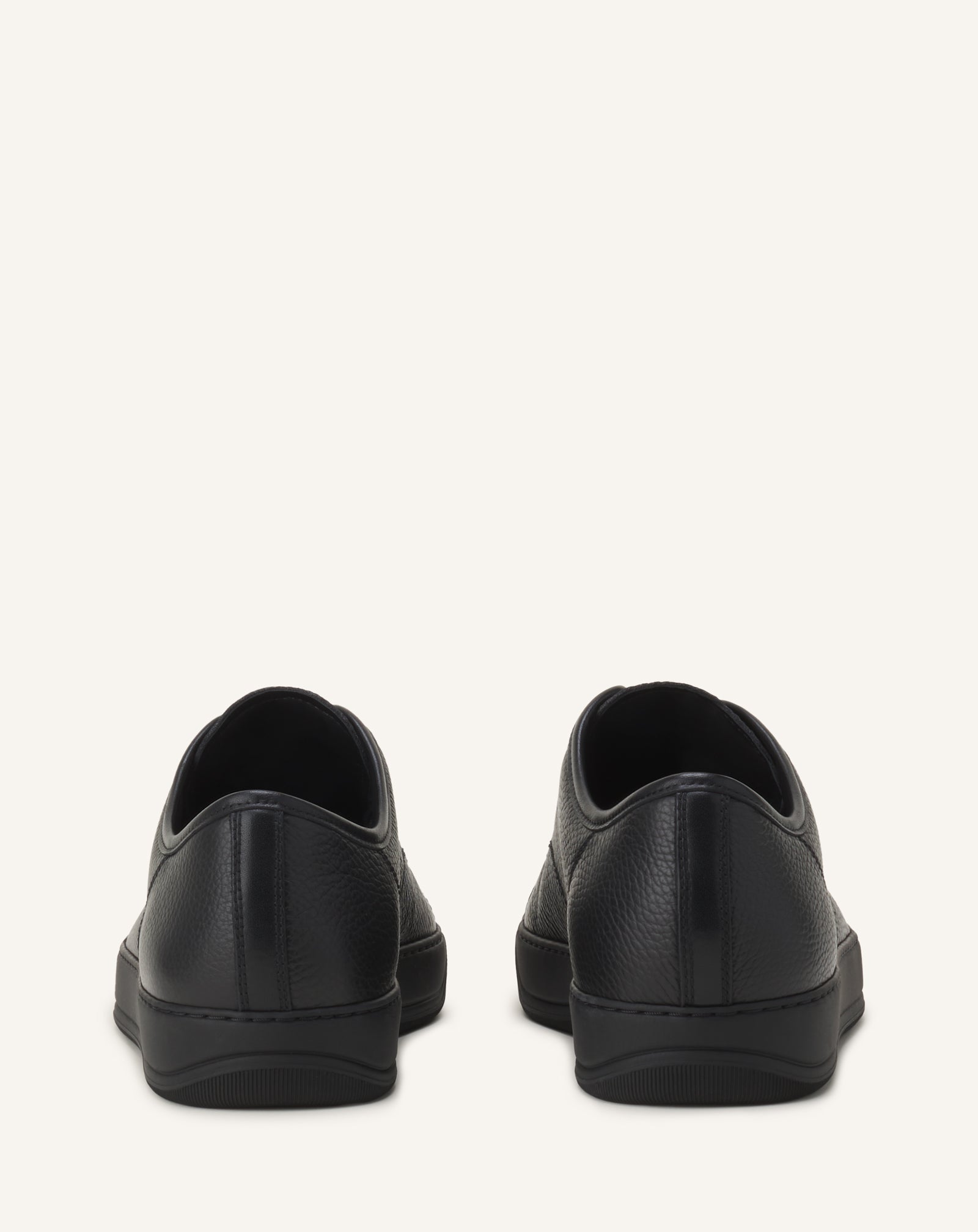 BLACK DBB1 SNEAKERS IN NAPPA AND GRAINED LEATHER