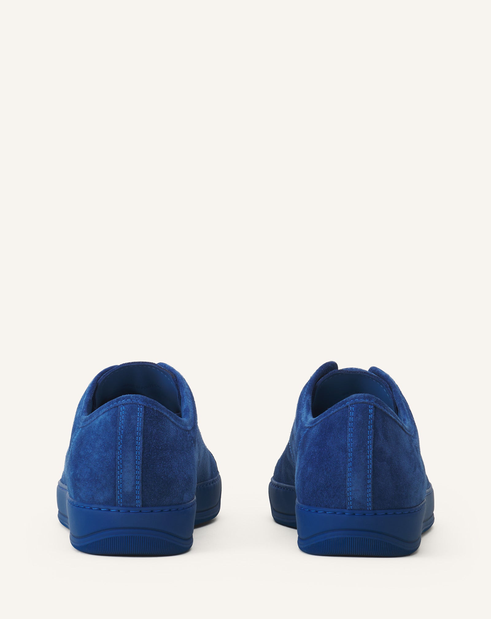 BLUE DBB1 PATENT LEATHER AND SUEDE SNEAKERS