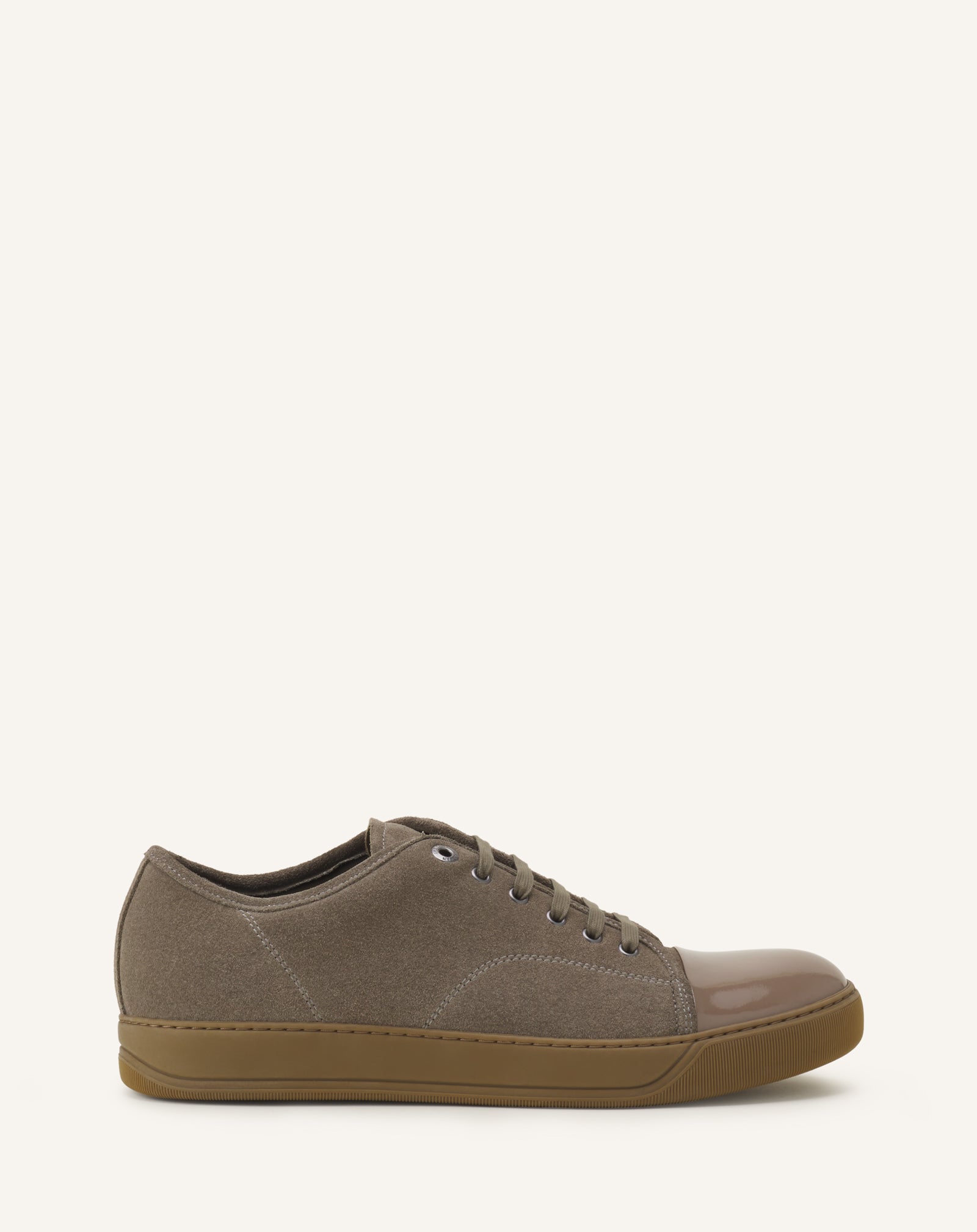 Green Dbb1 Sneakers In Suede And Patent Leather | Lanvin