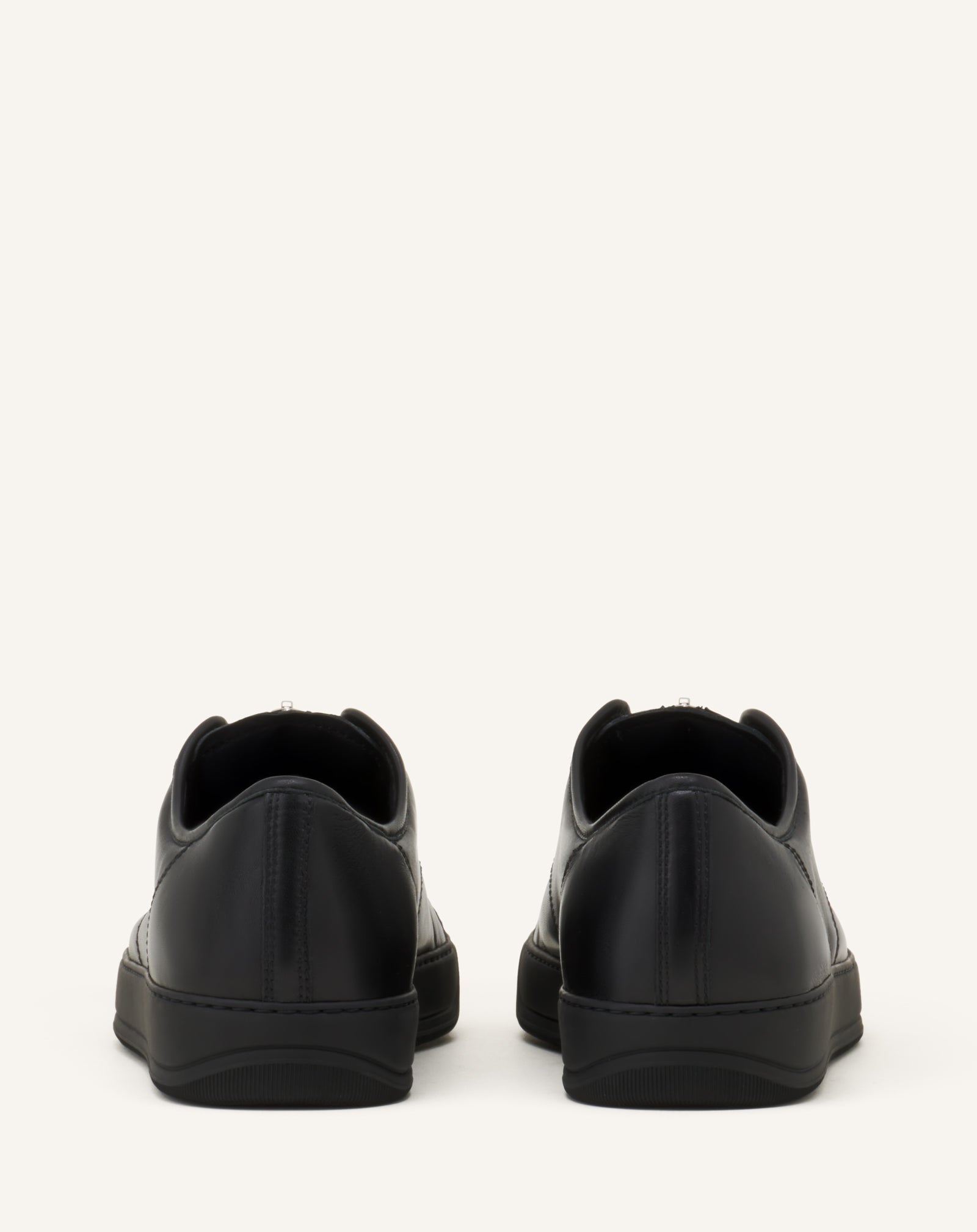 BLACK DBB1 ZIP SNEAKERS IN LEATHER