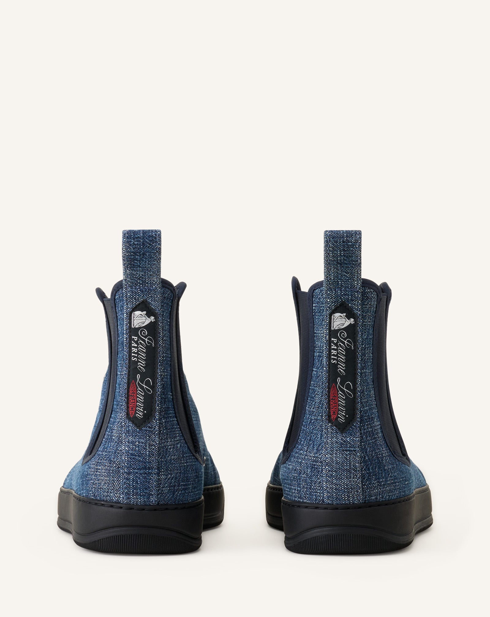 Dbb1 High Top Sneakers En Denim Blue | Lanvin Dbb1 High Top Sneakers En Denim Blue | Lanvin
