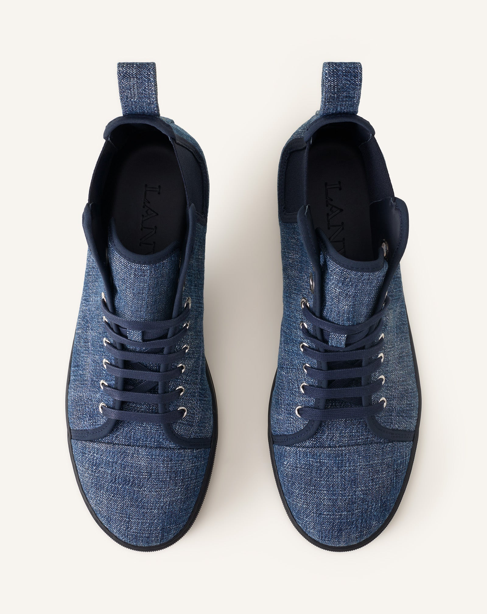 Dbb1 High Top Sneakers En Denim Blue | Lanvin