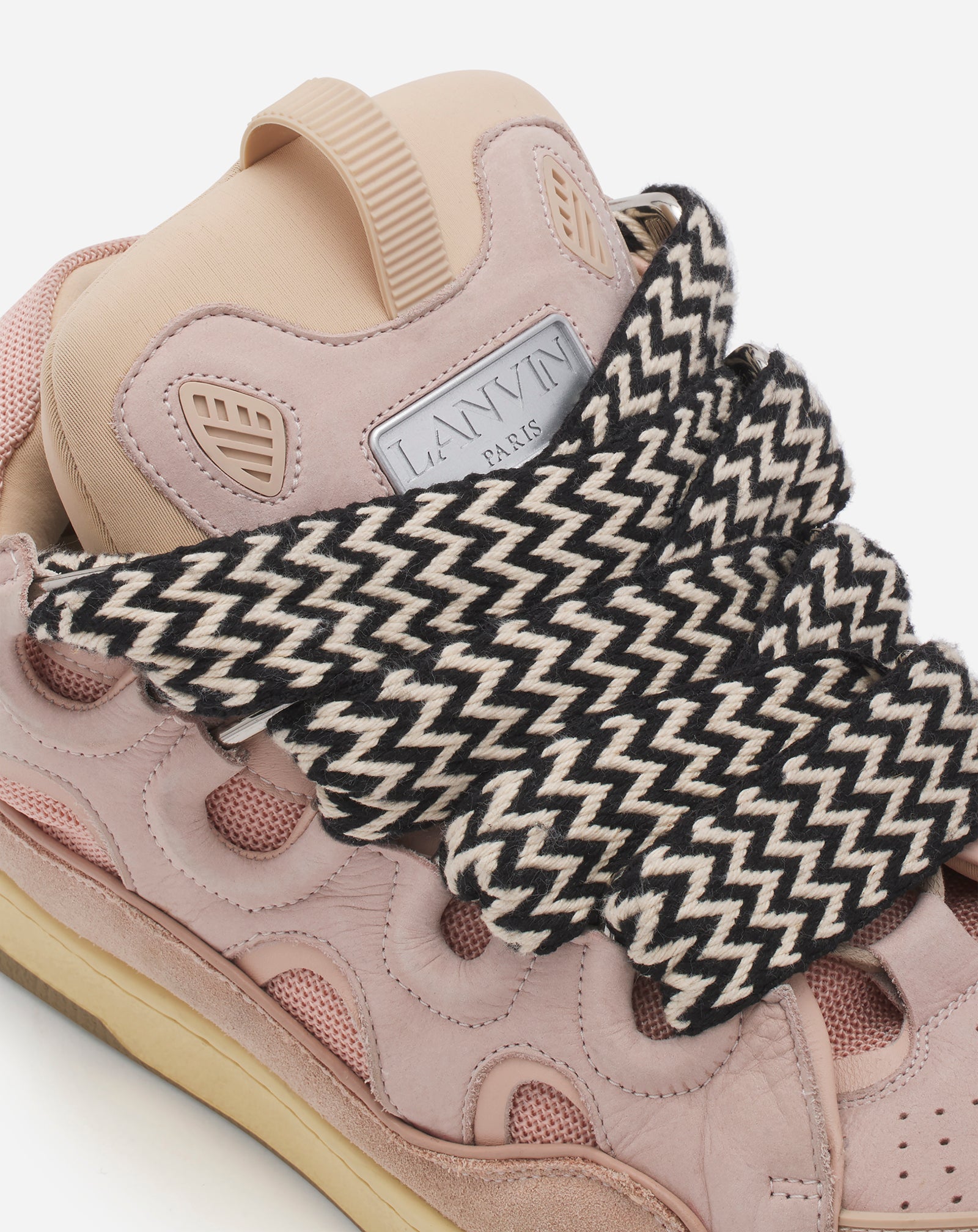 LEATHER CURB SNEAKERS