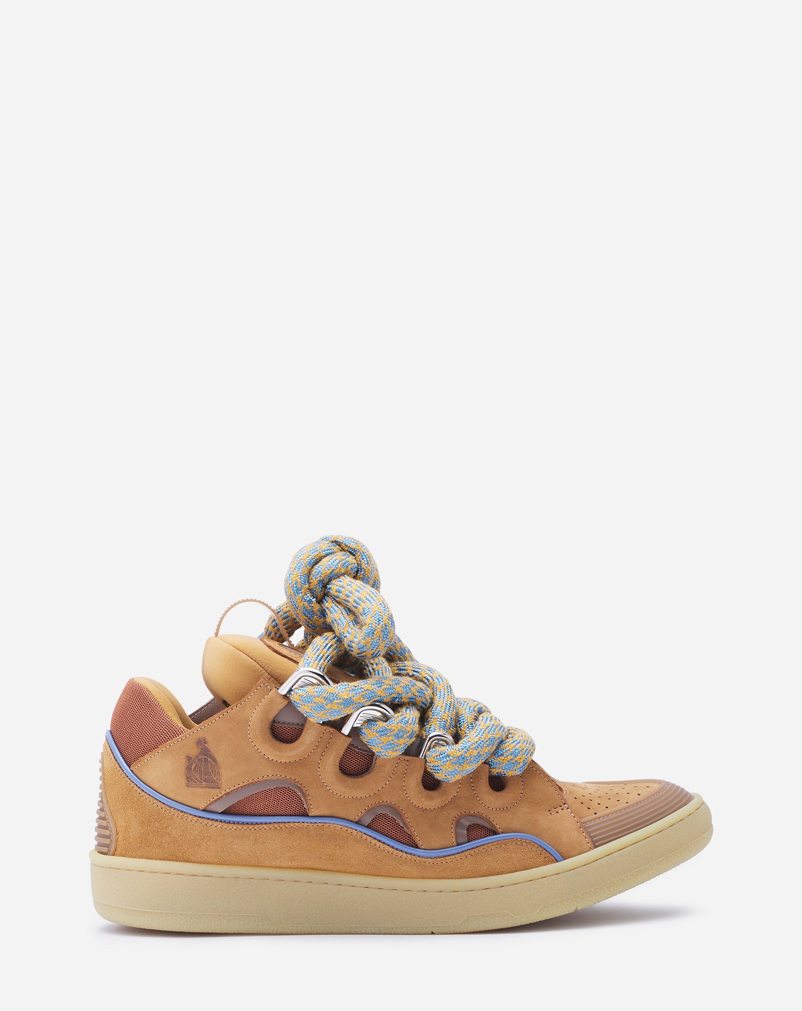 CURB SNEAKERS IN LEATHER WITH SNAKE LACES FM-SKRK11-DRCO-H246641