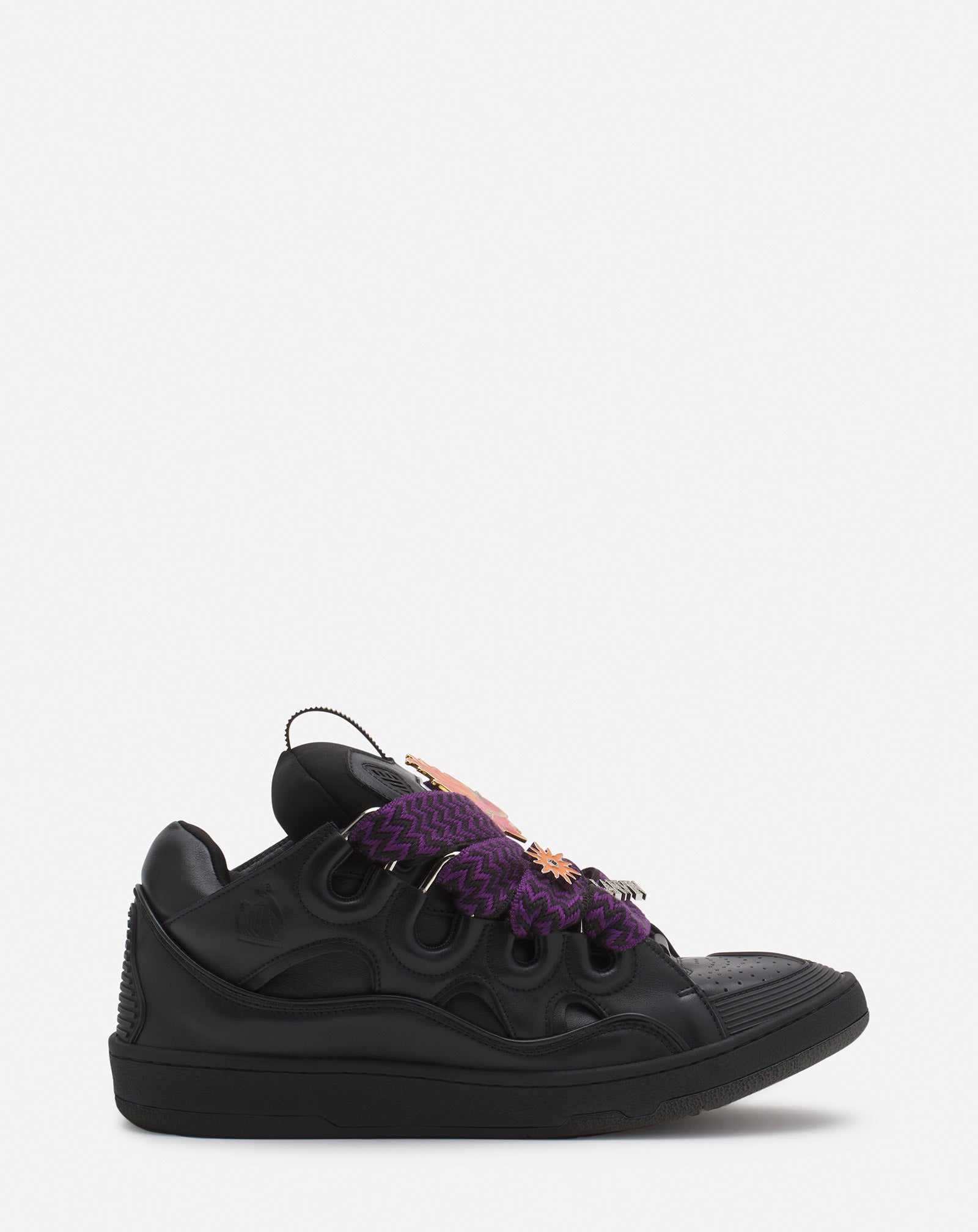 Sophistication Meets Comfort: Dressing Up with Black Lanvin Sneakers