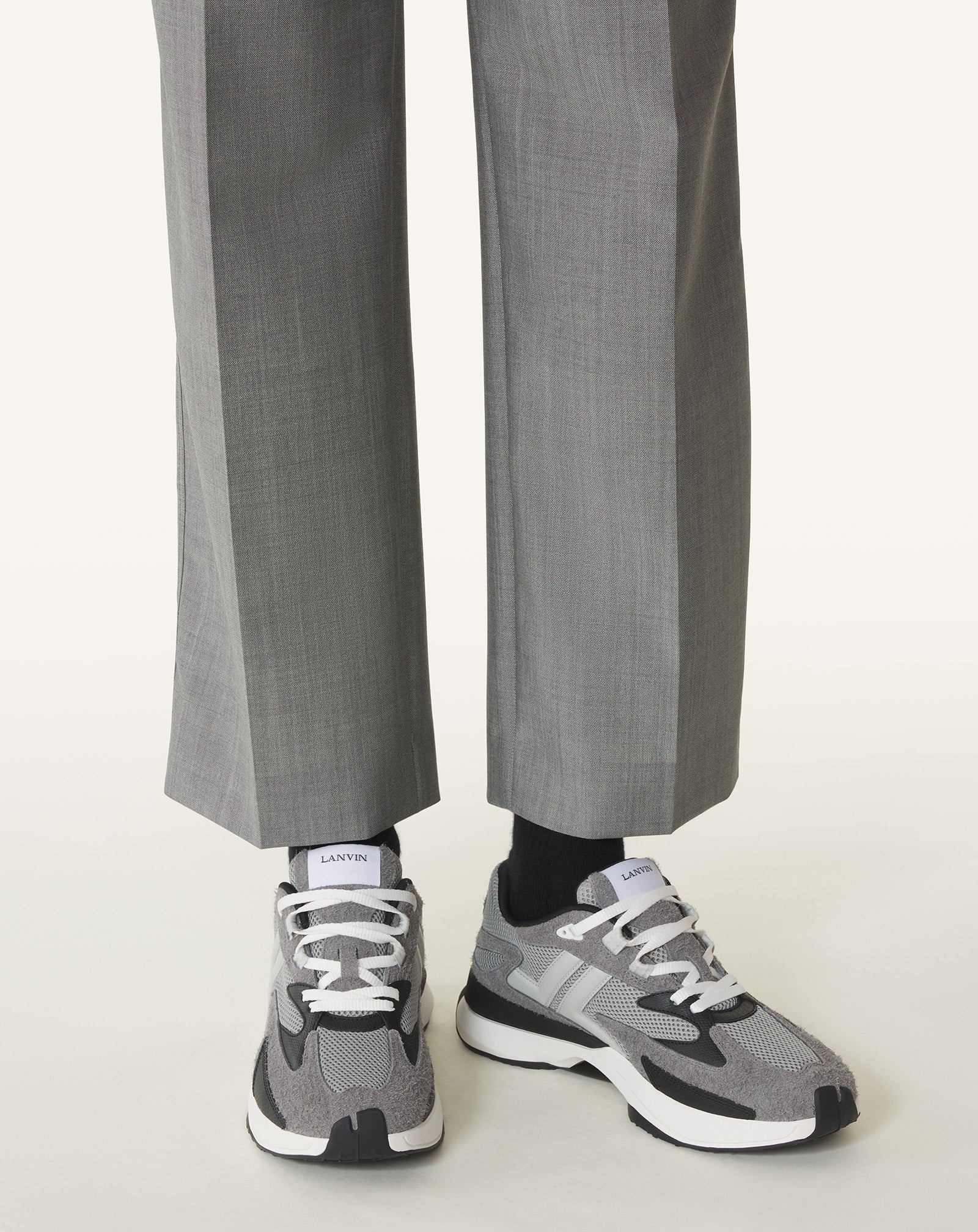 Grey Jla Mesh Sneakers | Lanvin
