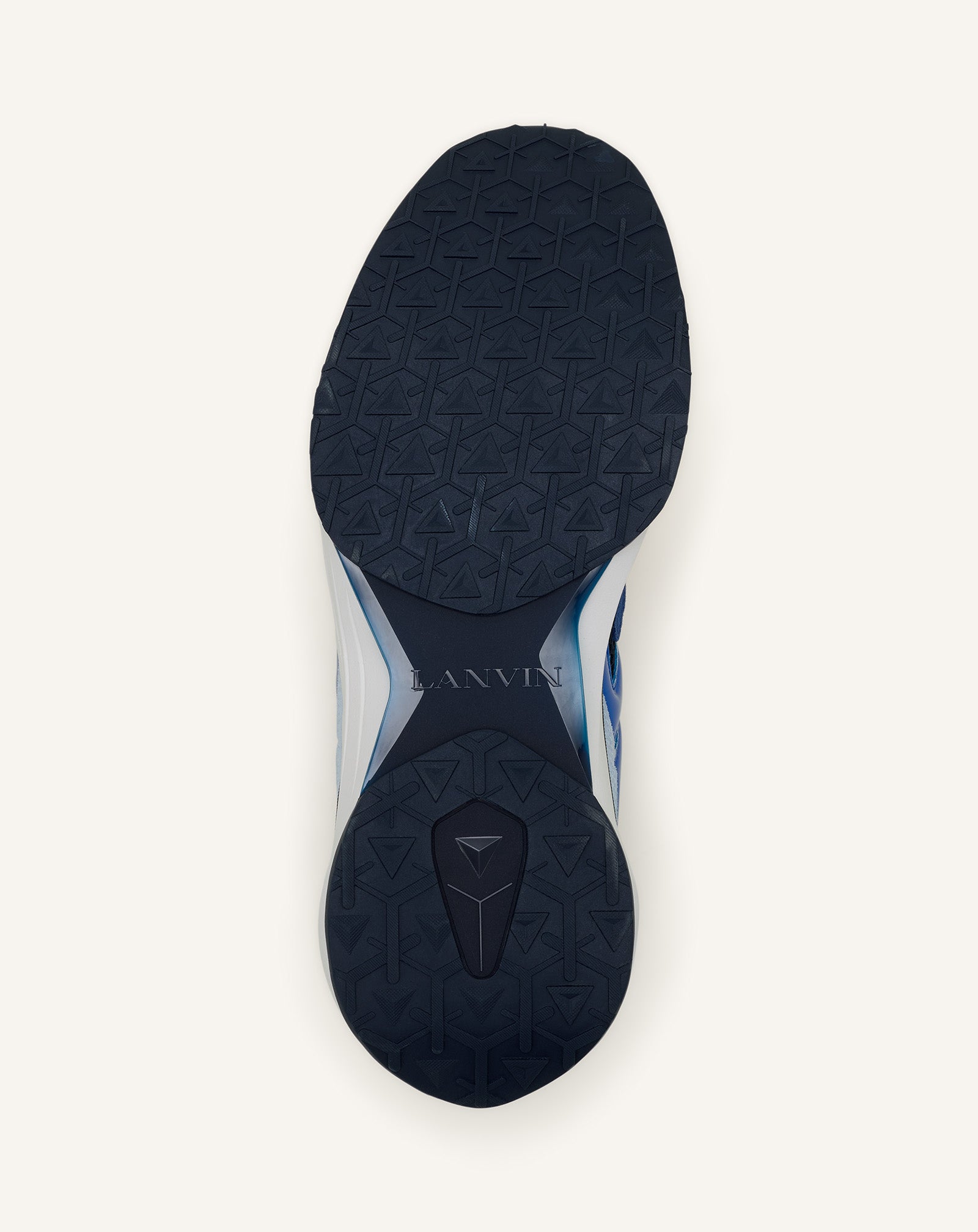 Sneakers Jla En Mesh Et Cuir Métallisé Blue | Lanvin