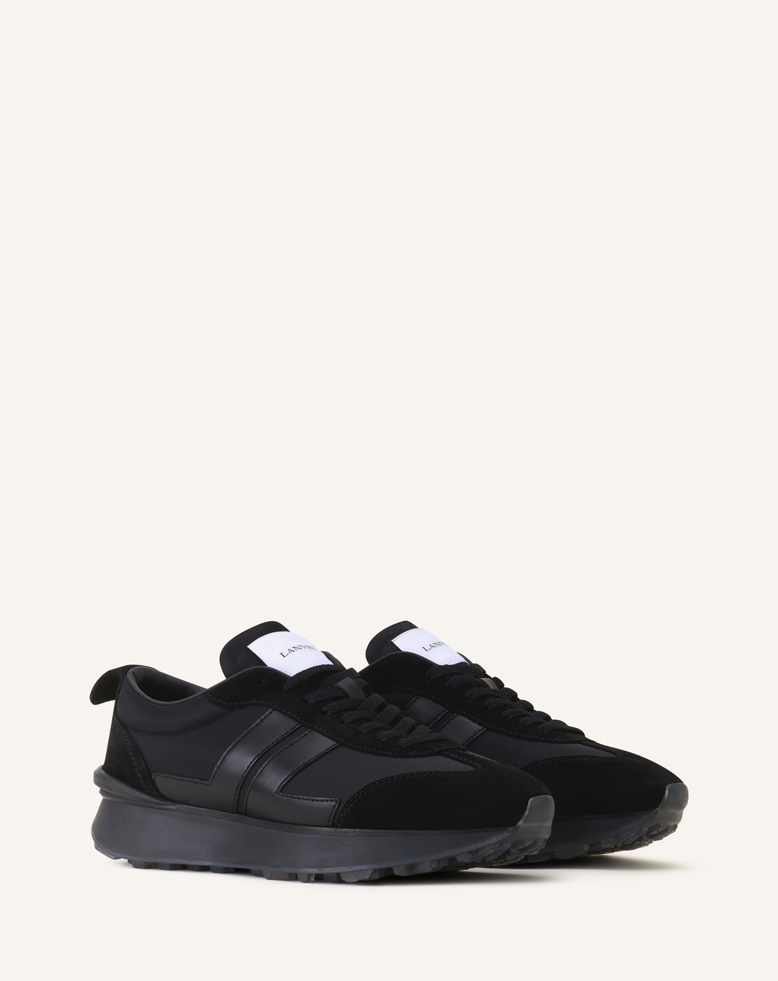 Black Bumpr Nylon Sneakers | Lanvin
