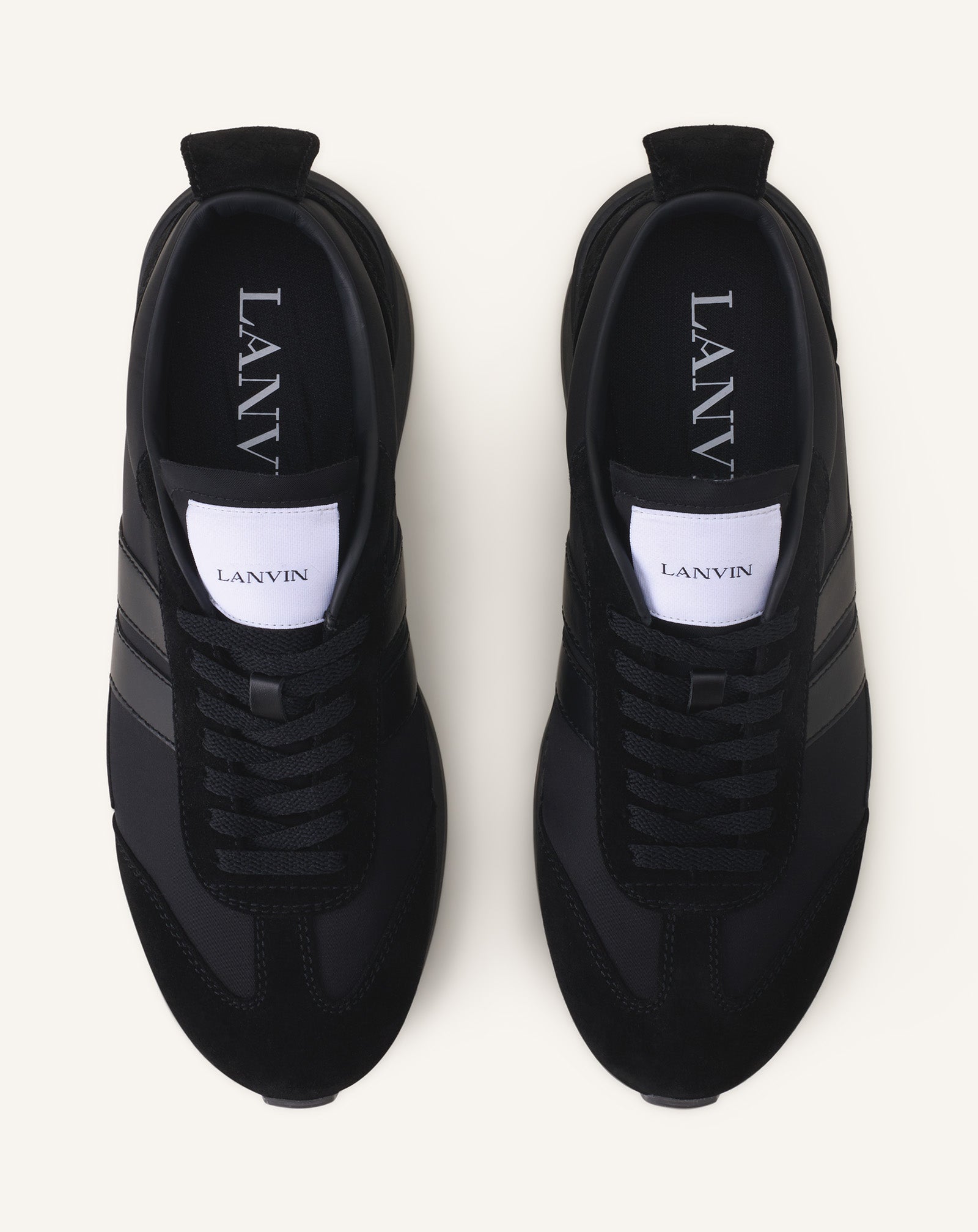 Black Bumpr Nylon Sneakers | Lanvin