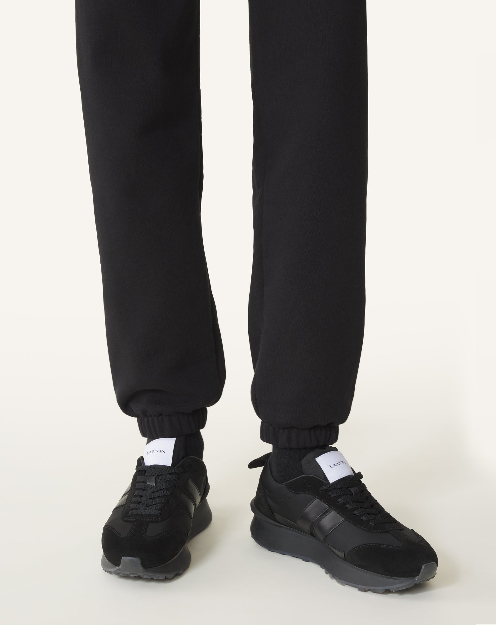 フラミュ ランブロ Black Bumpr Nylon Sneakers | Lanvin