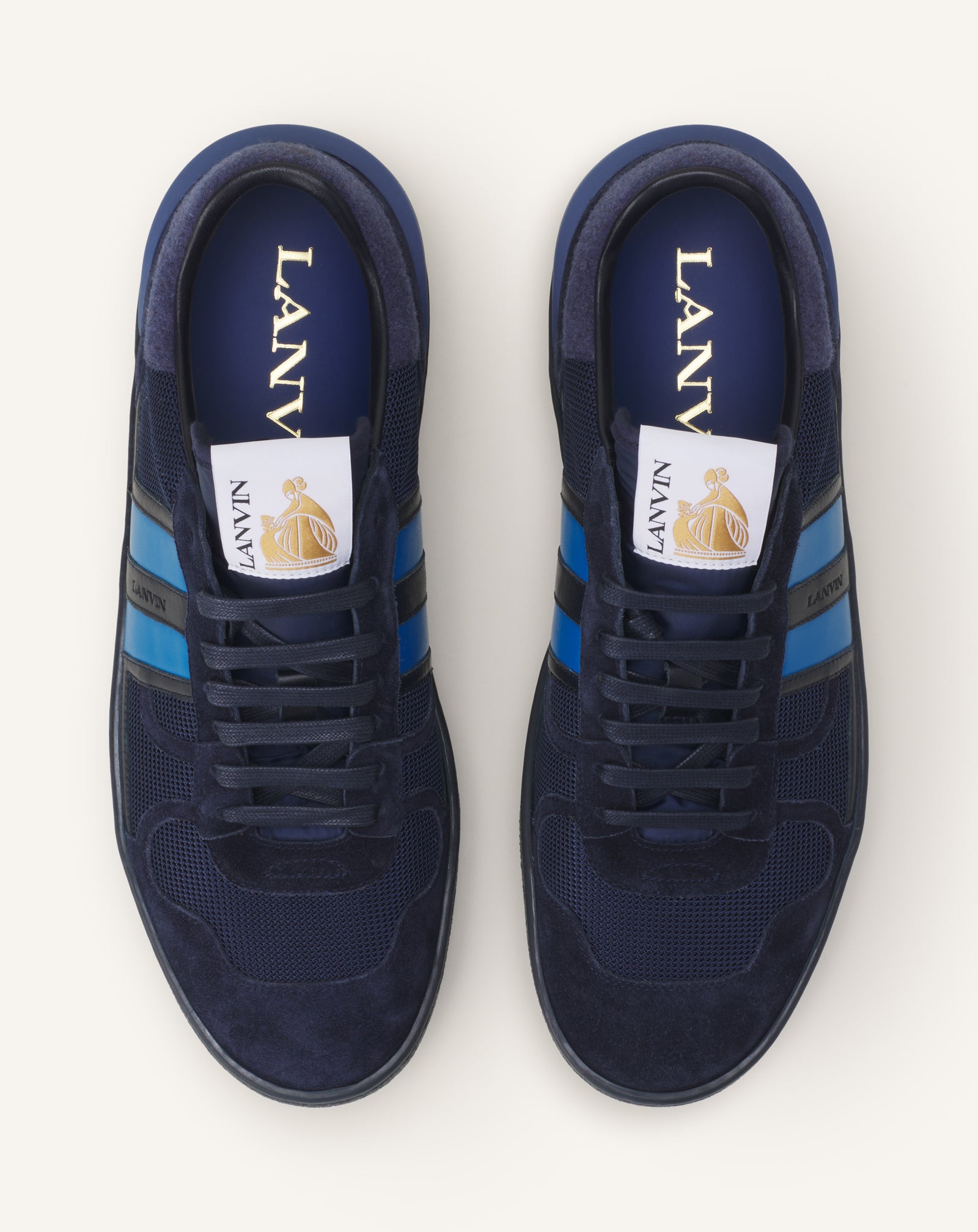 BLUE CLAY SNEAKERS IN FELT