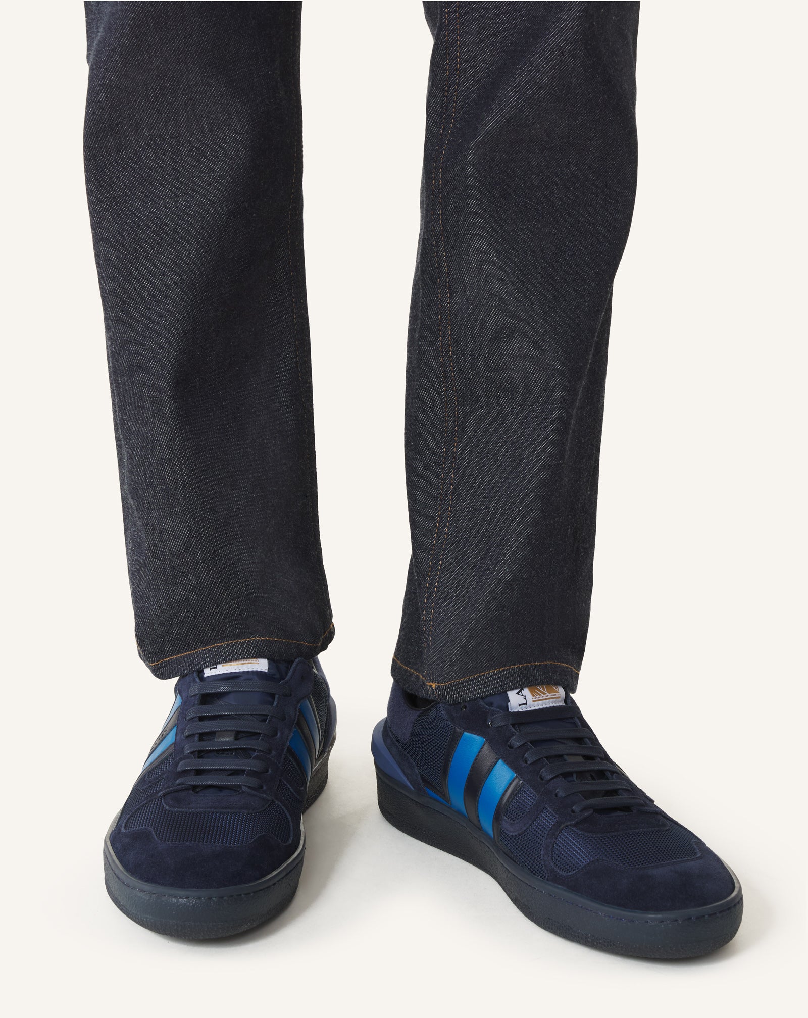 BLUE CLAY SNEAKERS IN FELT