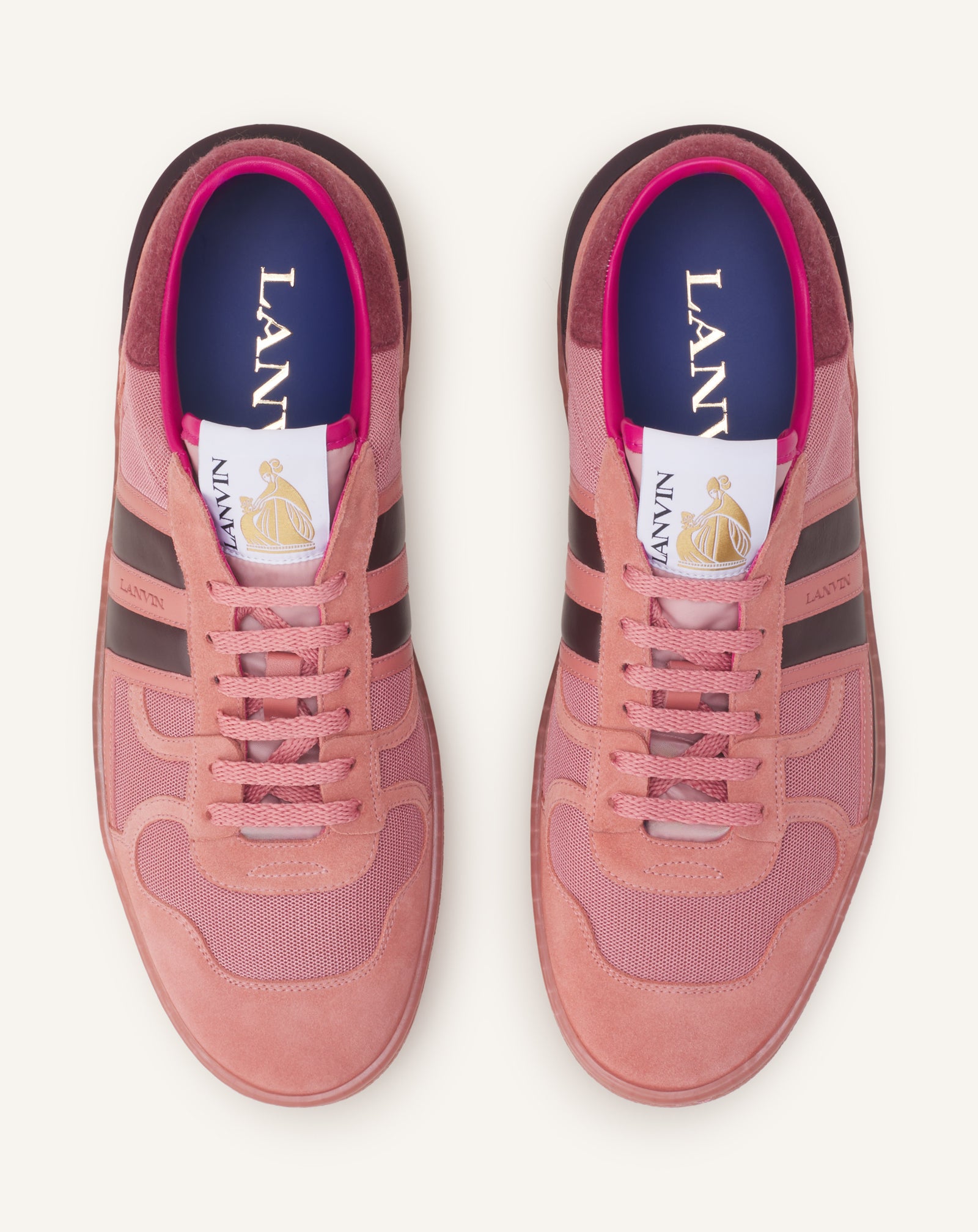 PINK CLAY SNEAKERS IN FELT