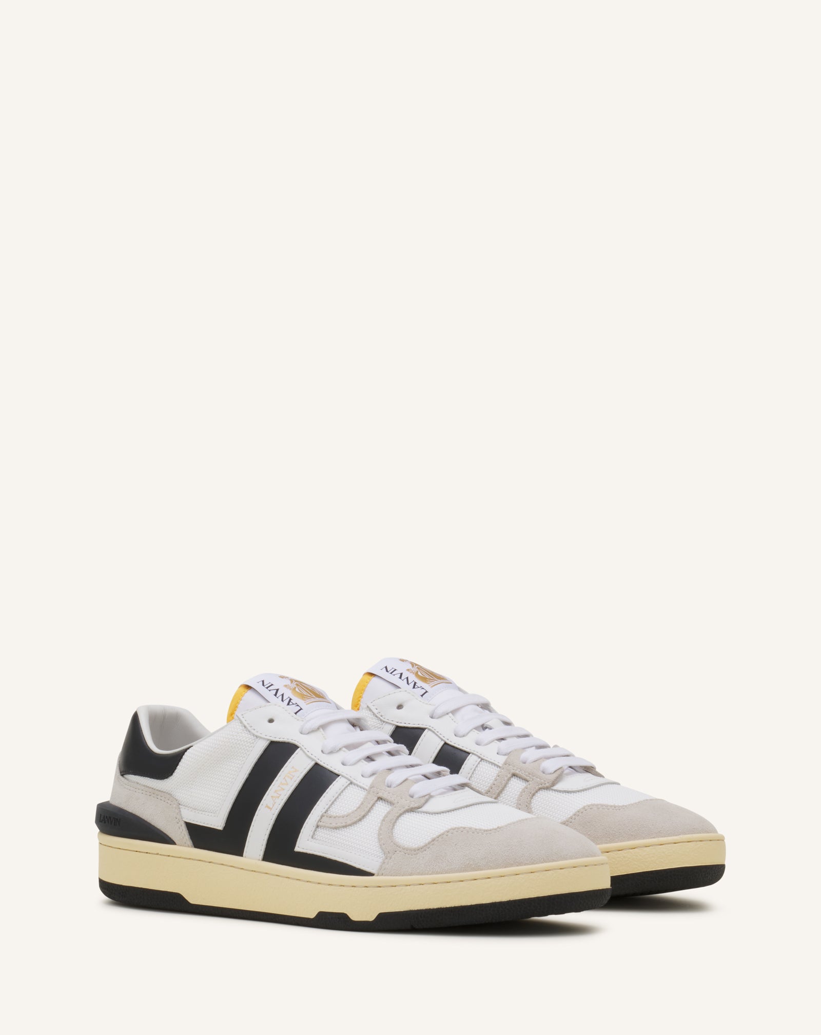 White Clay Mesh Sneakers | Lanvin