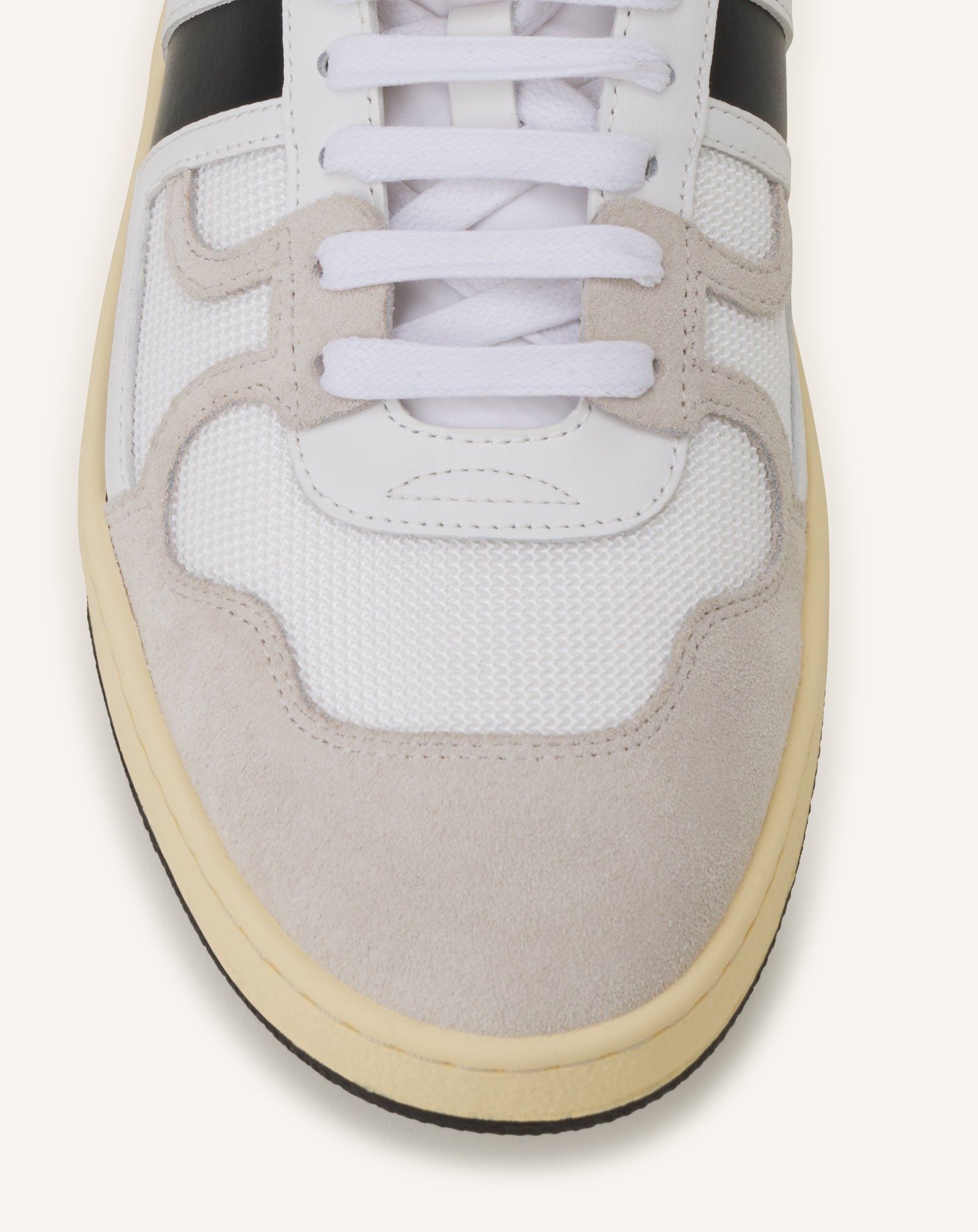 White Clay Mesh Sneakers | Lanvin