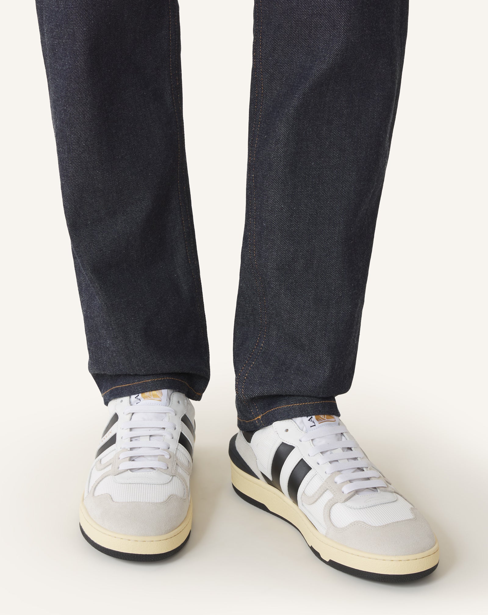 White Clay Mesh Sneakers | Lanvin