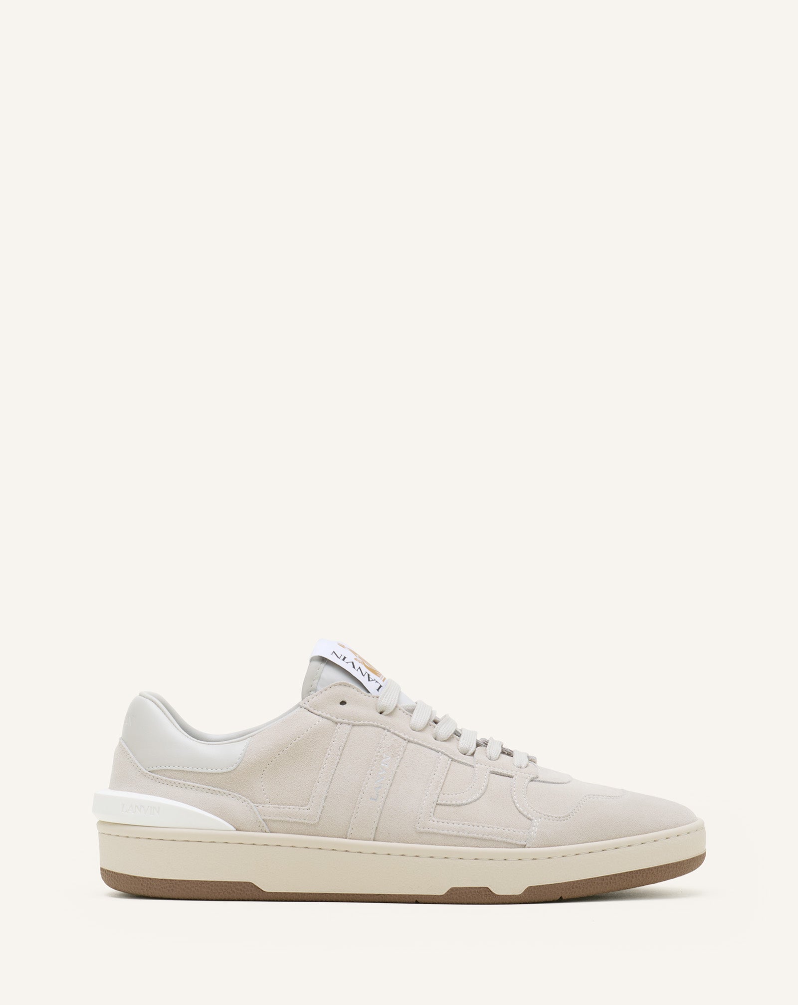 WHITE CLAY SNEAKERS IN MESH AND LEATHER