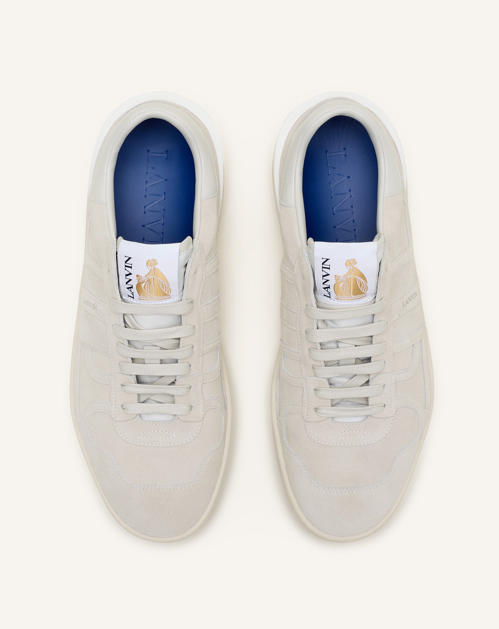 White Clay Mesh Sneakers | Lanvin