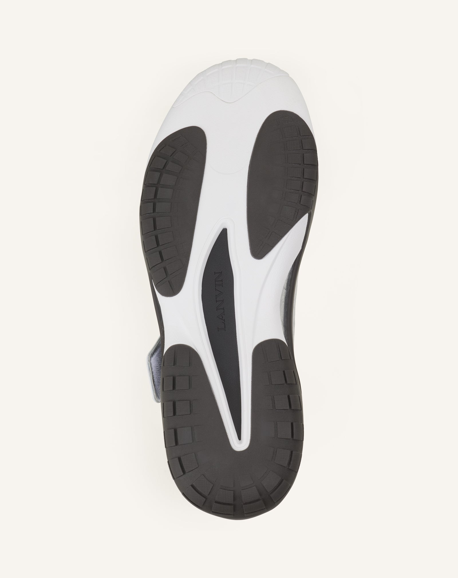 Lnv1 Sneakers In Crinkled Metallic Leather | Lanvin