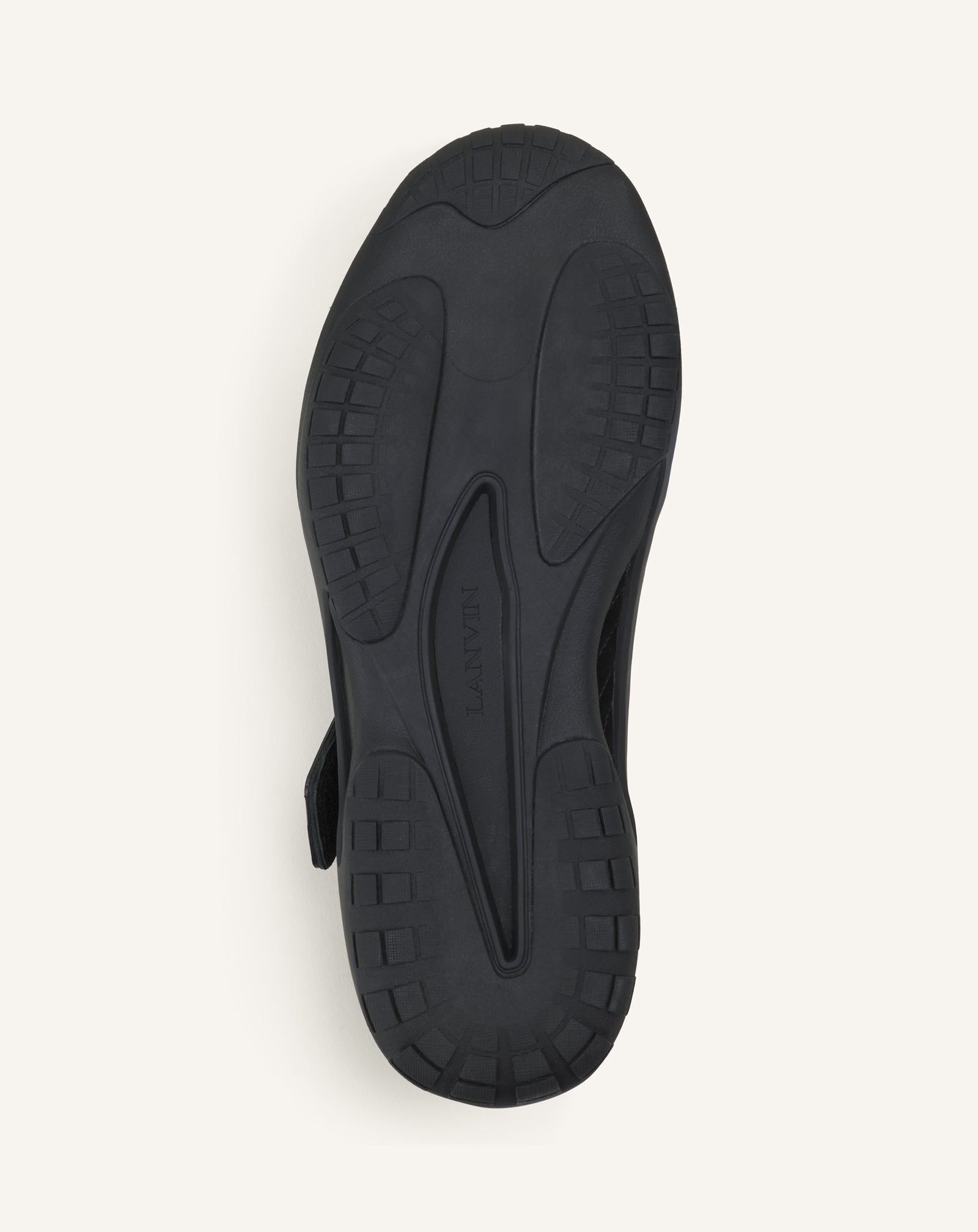 Black Lnv1 Sneakers In Knit And Suede | Lanvin