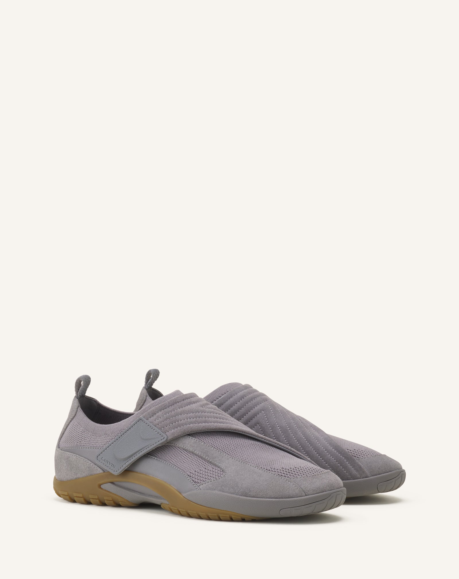 Lnv1 Sneakers In Knit And Suede | Lanvin