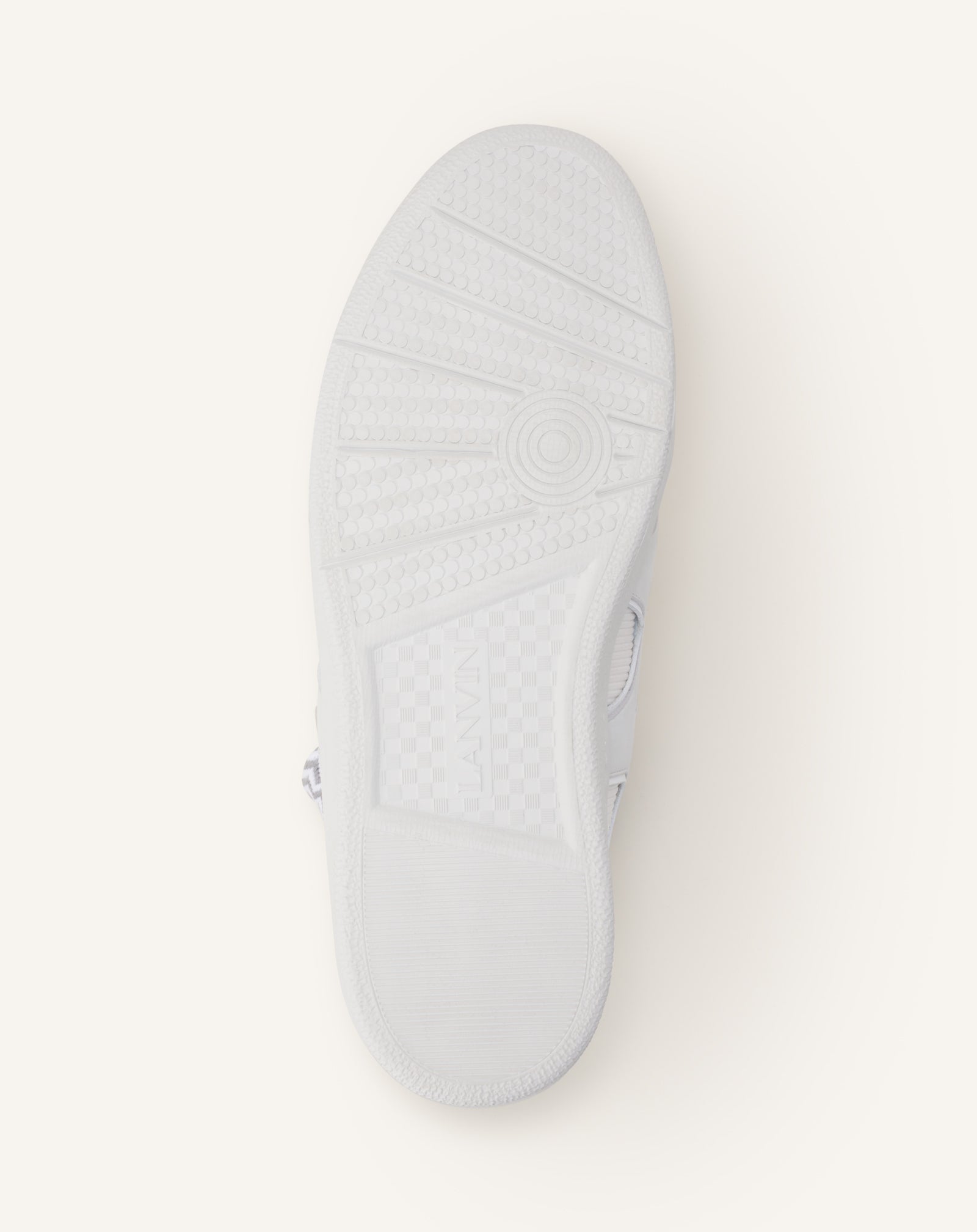 WHITE HIGH TOP CURB SNEAKERS IN KNIT