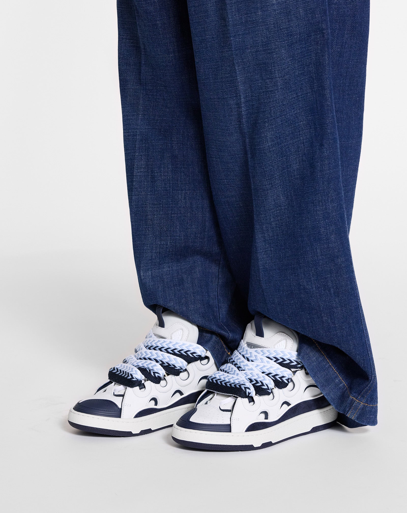 CURB LEATHER SNEAKERS