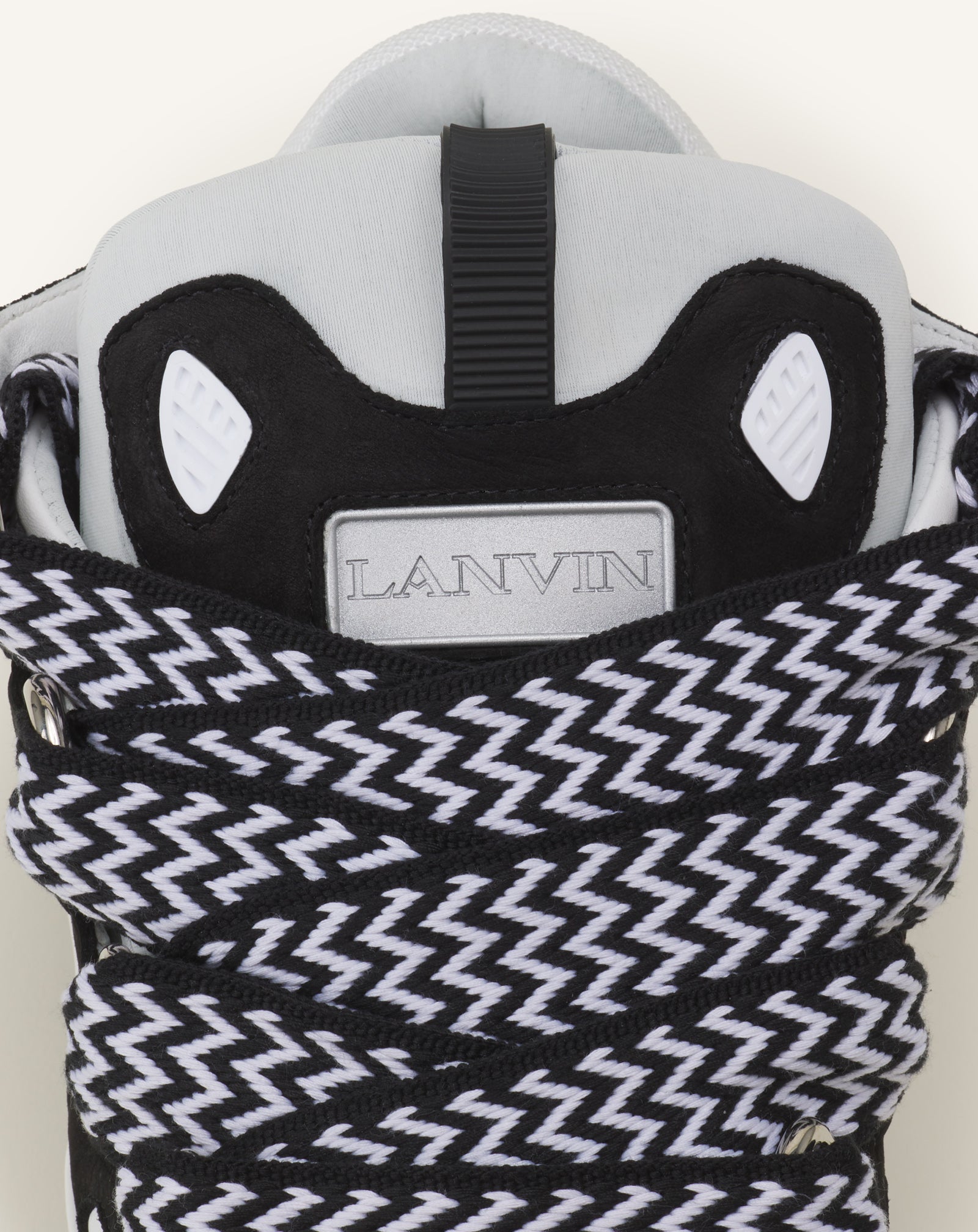 Grey Curb Leather Sneakers | Lanvin