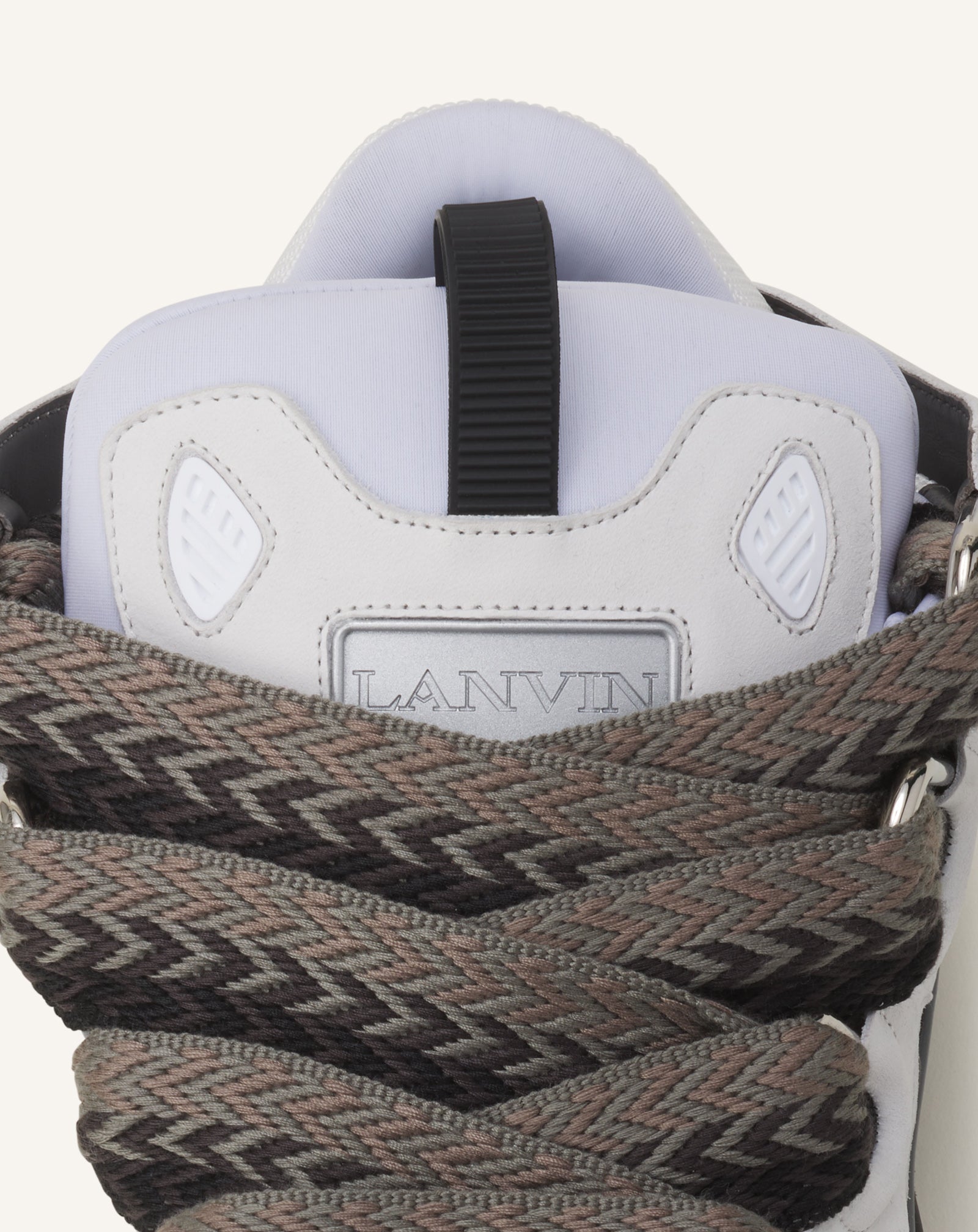 GREY CURB SNEAKERS IN LEATHER