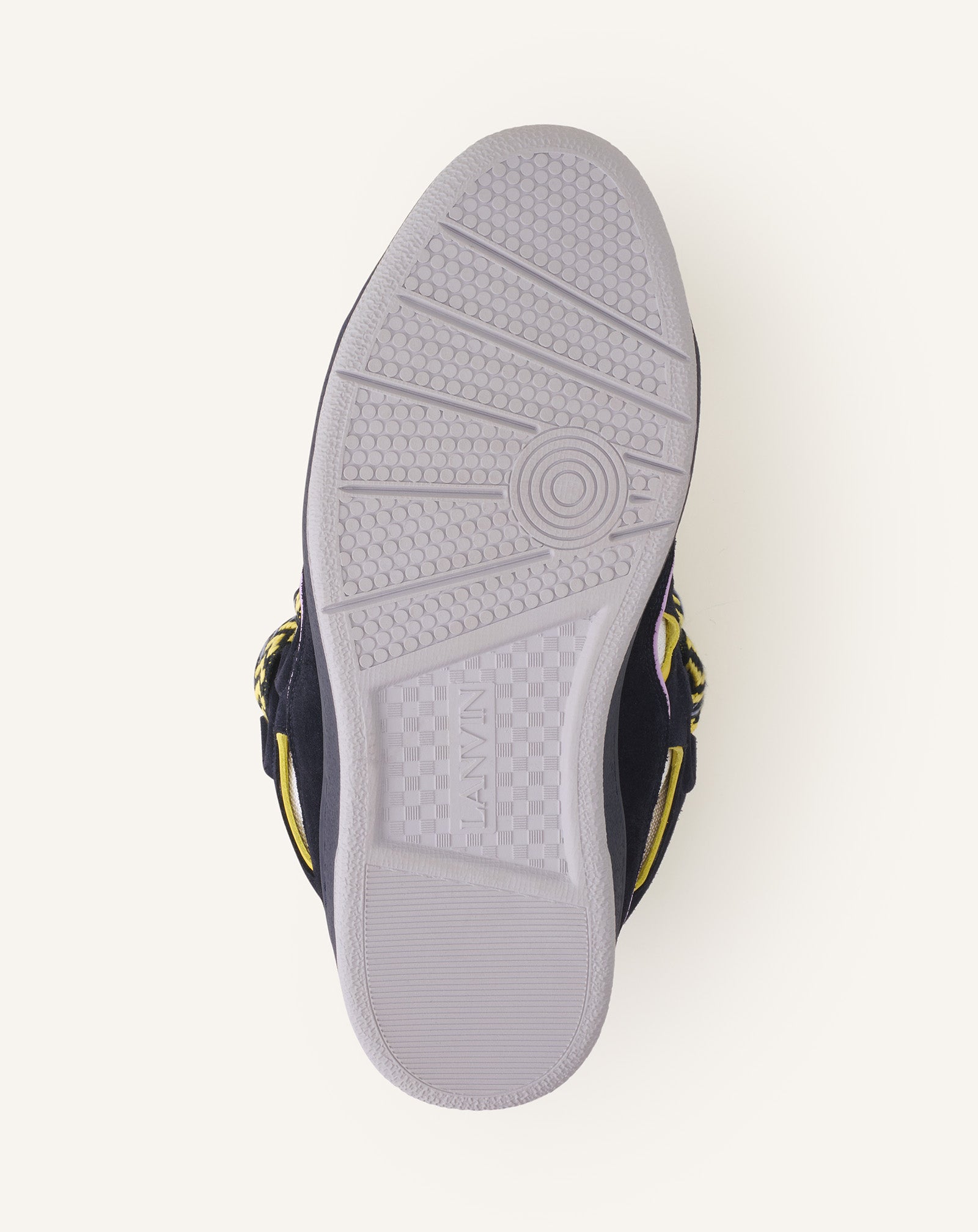 Blue Curb Leather Sneakers | Lanvin