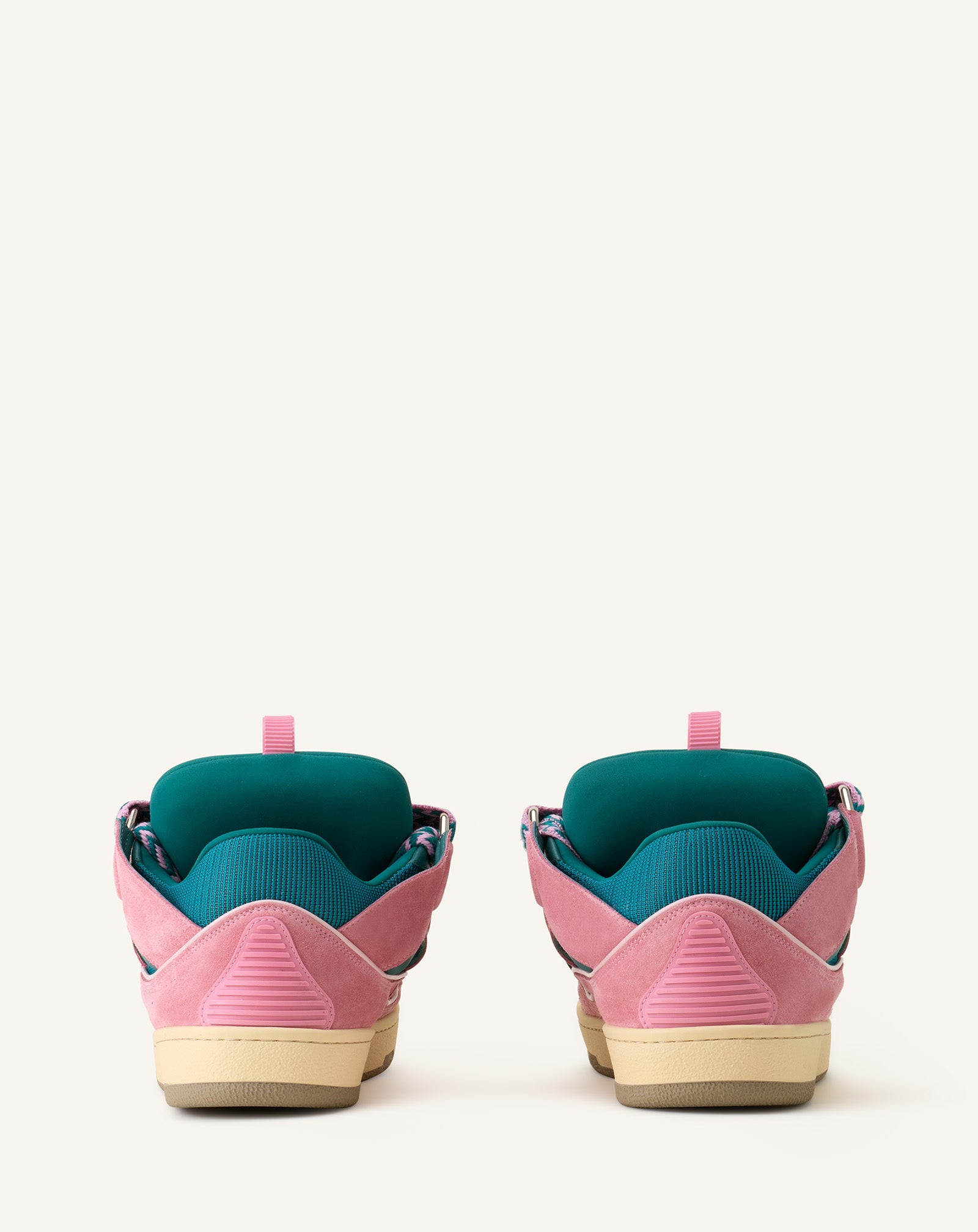 GREEN CURB LEATHER SNEAKERS