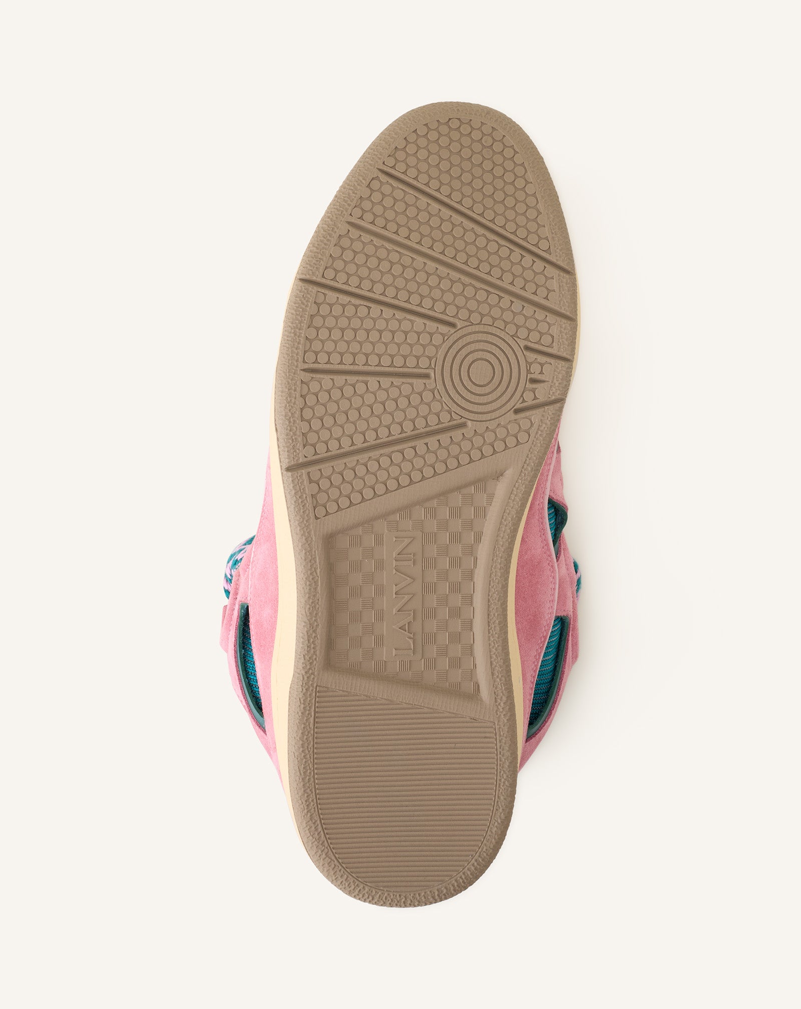 GREEN CURB LEATHER SNEAKERS