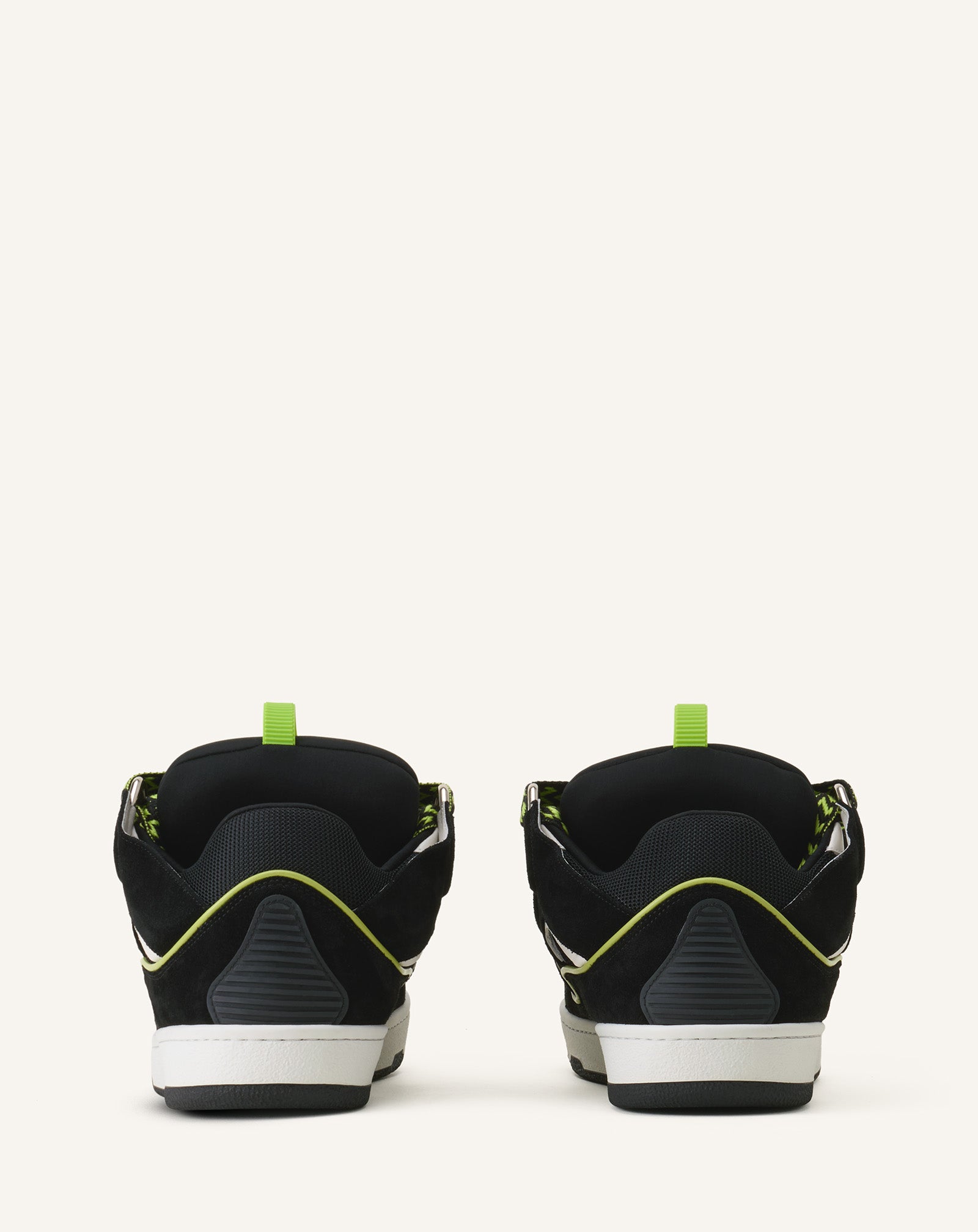 Green Curb Leather Sneakers | Lanvin