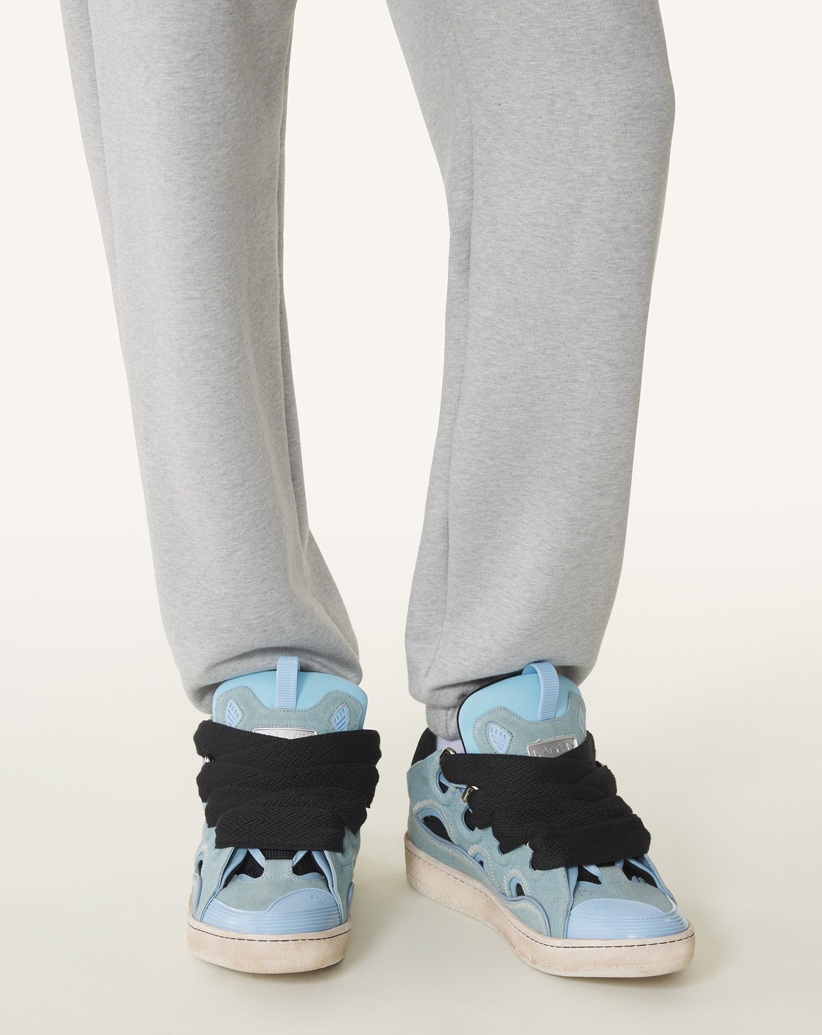 Blue Curb Sneakers In Canvas | Lanvin