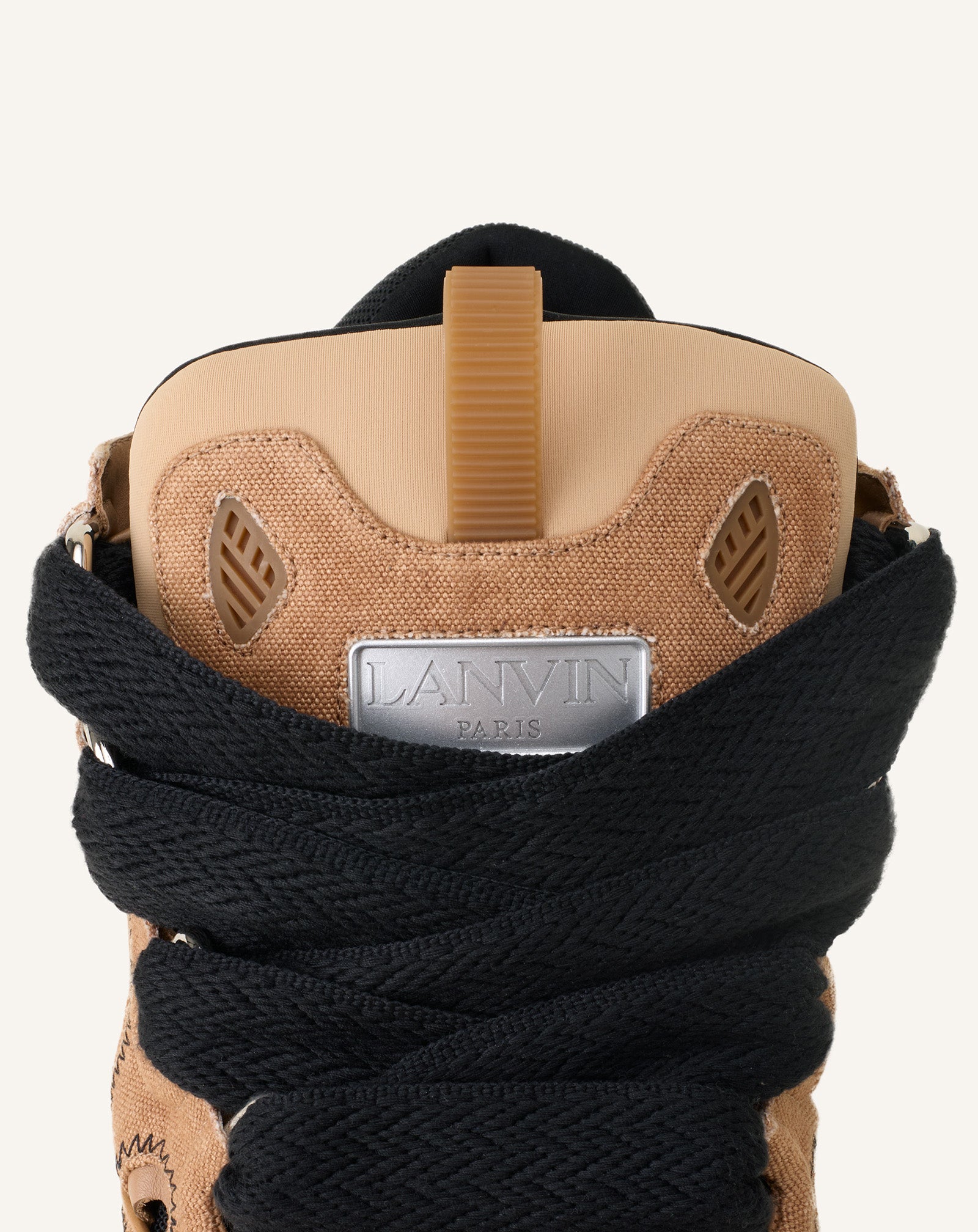 Brown Curb Sneakers In Canvas | Lanvin