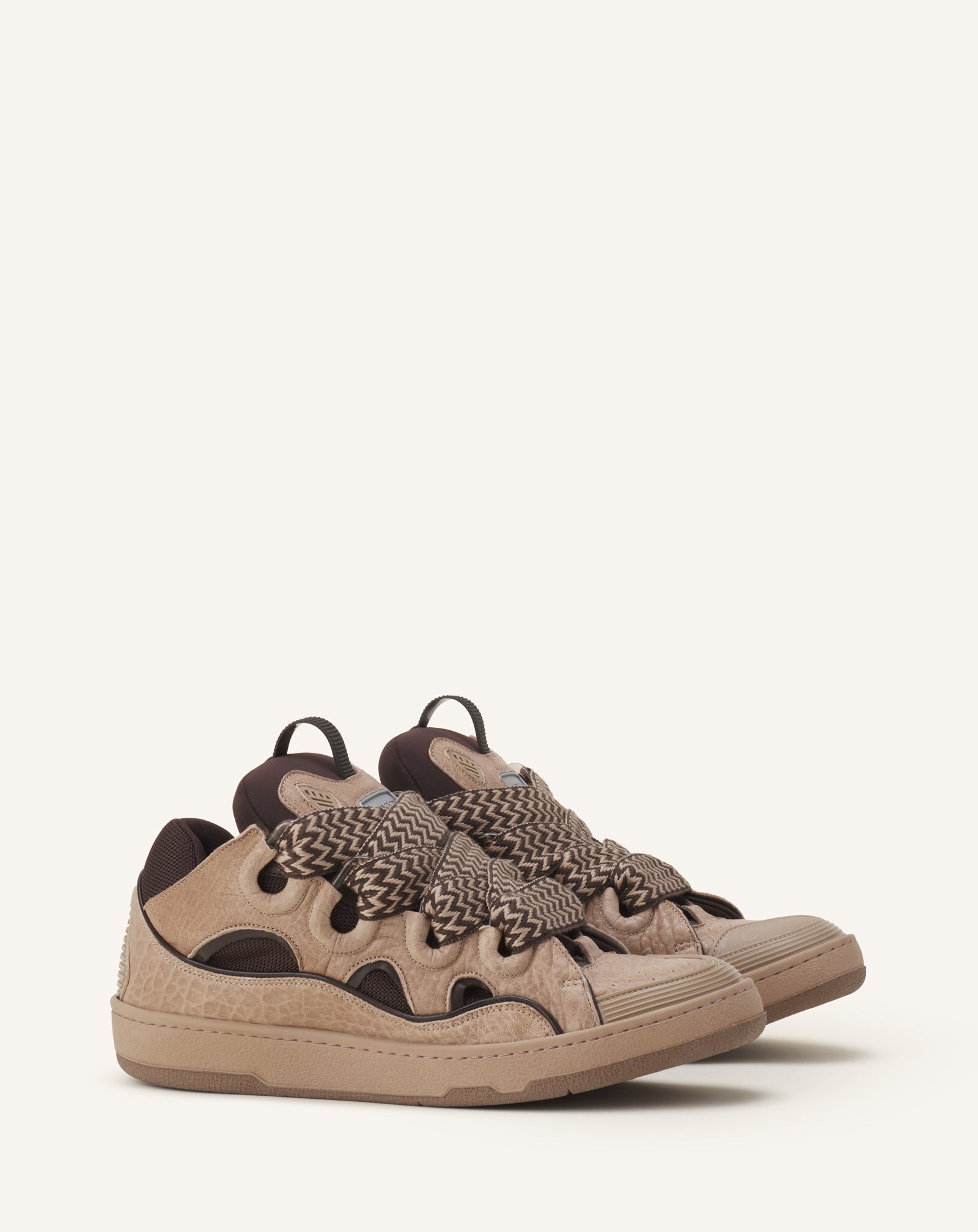 CURB SNEAKERS IN DINO-EFFECT LEATHER