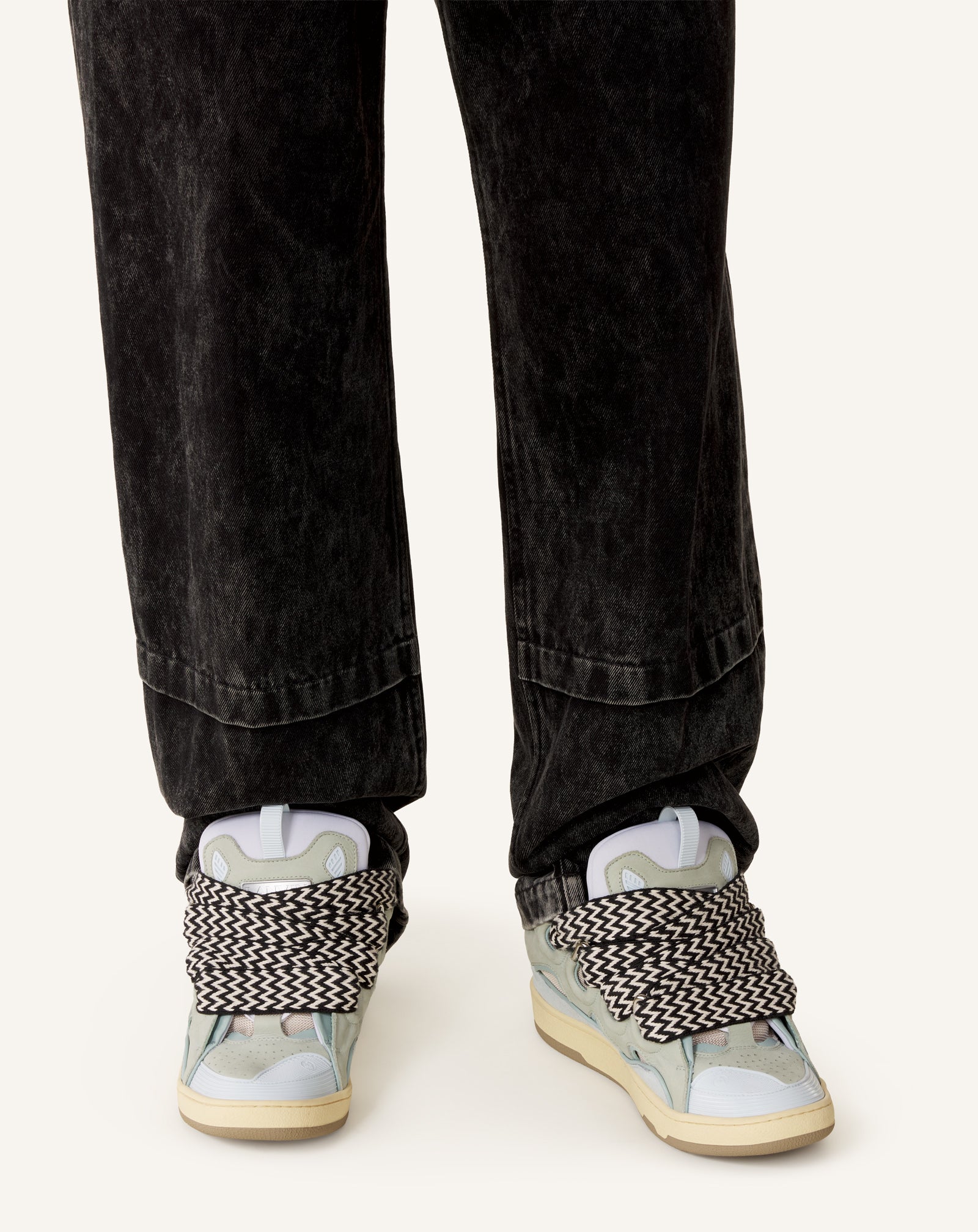 Leather Curb Sneakers | Lanvin