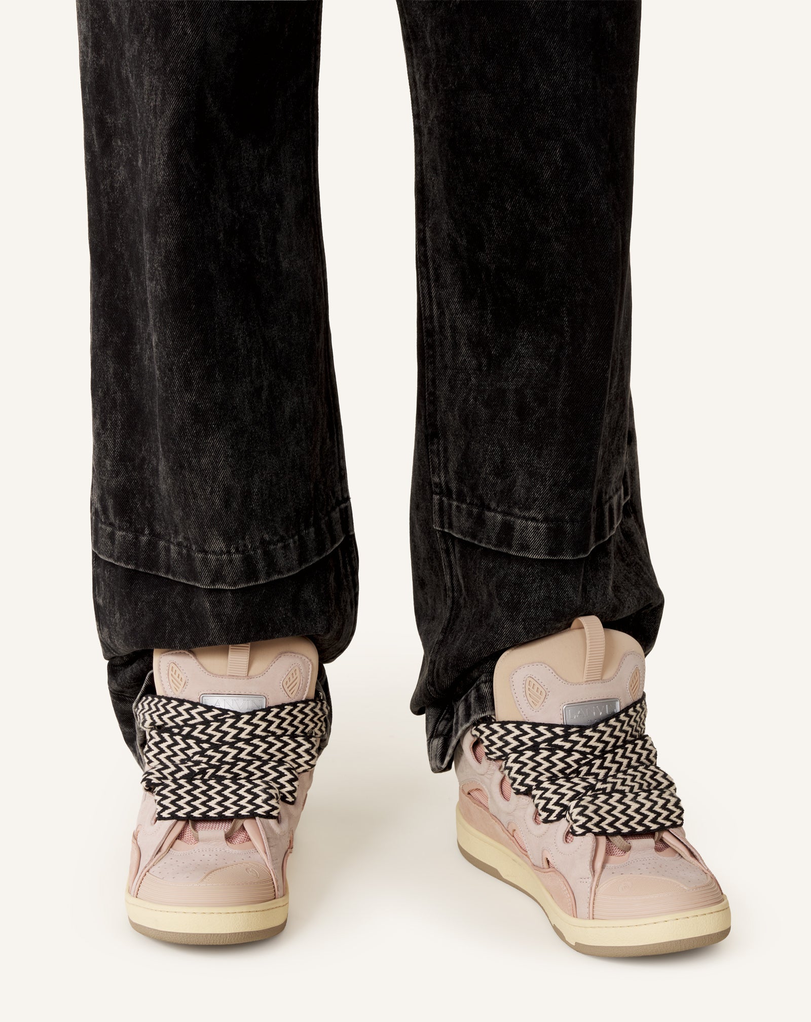 Leather Curb Sneakers | Lanvin