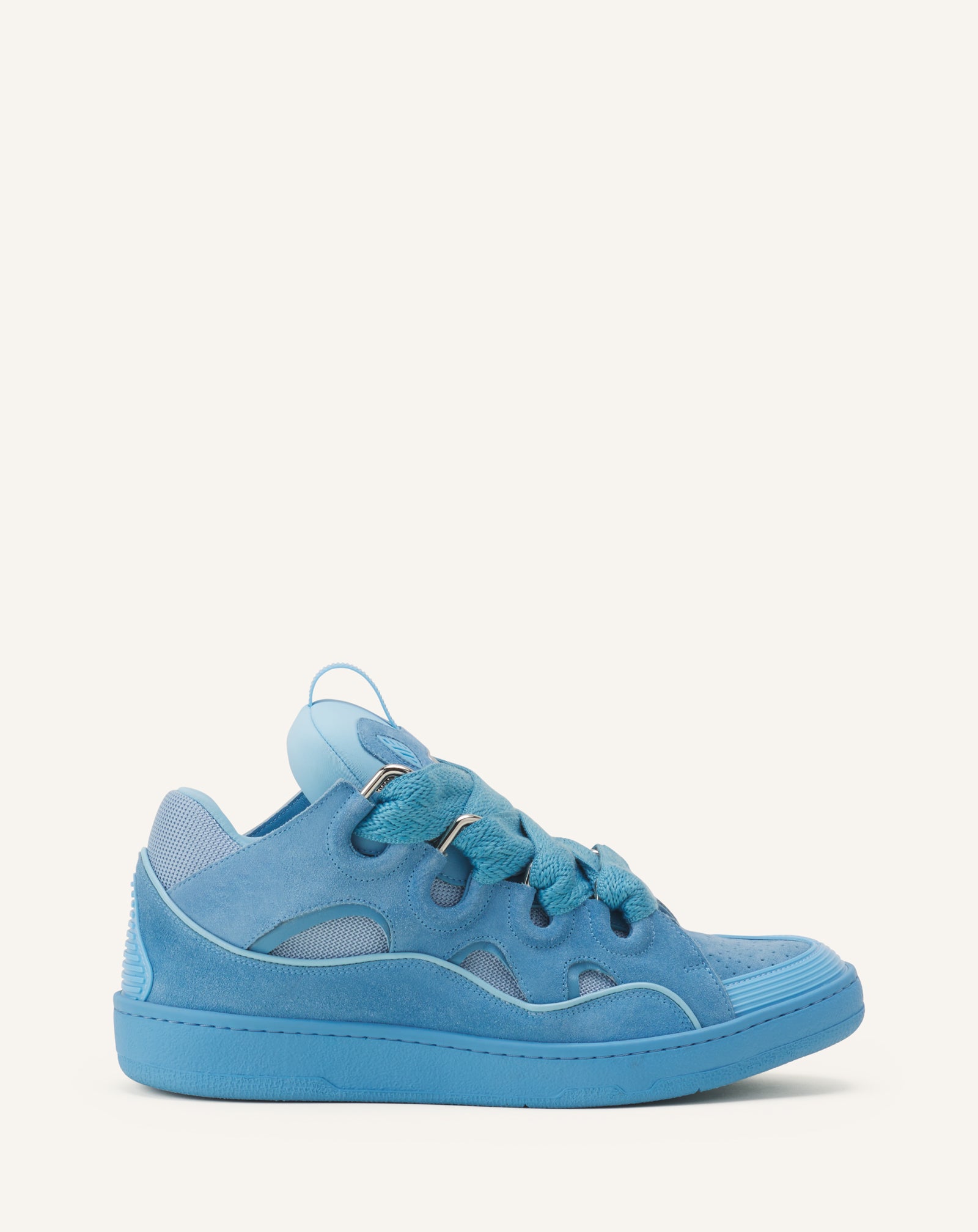 Sneakers Curbs En Suede Monocolor Blue | Lanvin