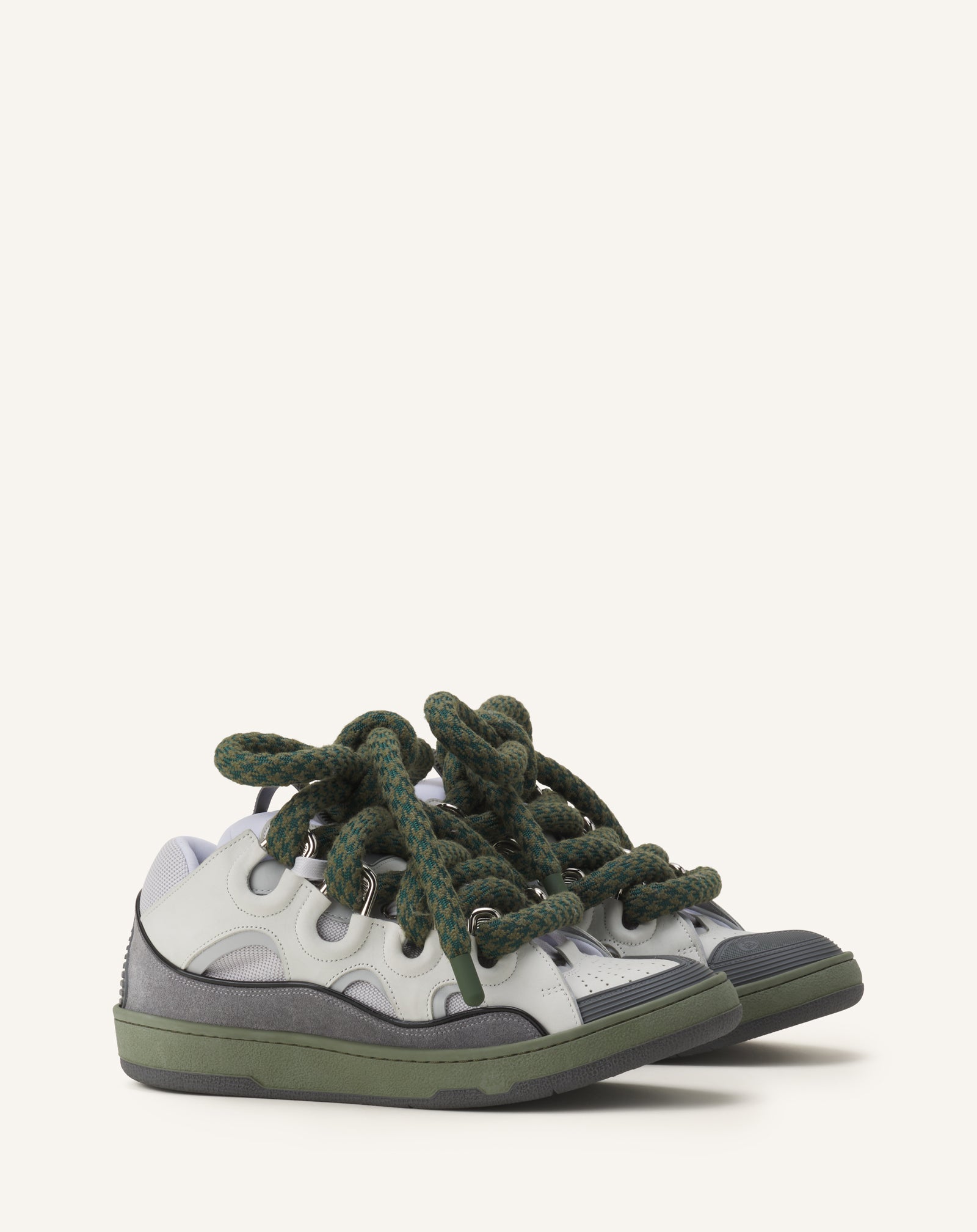 CURB SNAKE SNEAKERS IN LEATHER