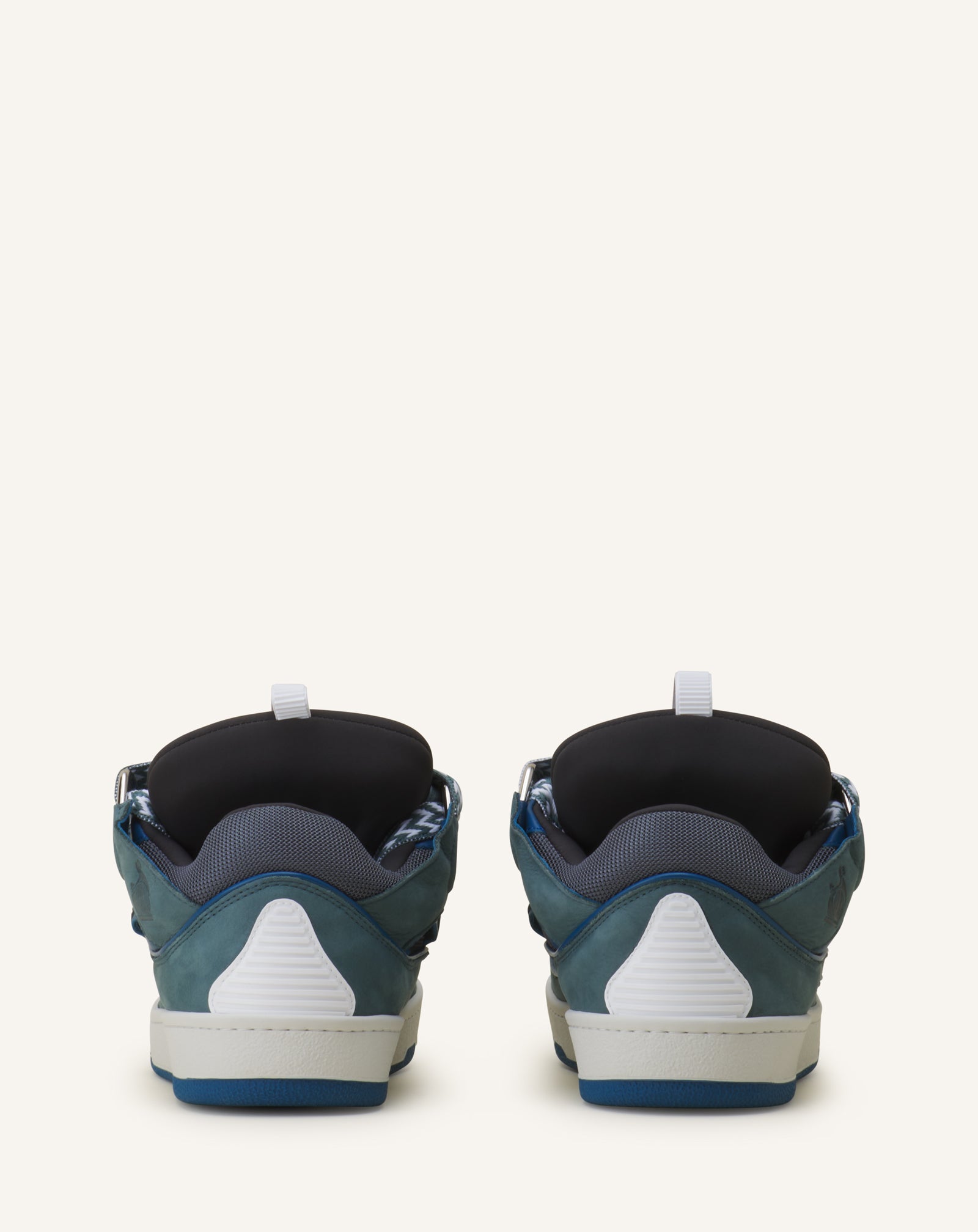 BLUE CURB BICO SNEAKERS IN LEATHER