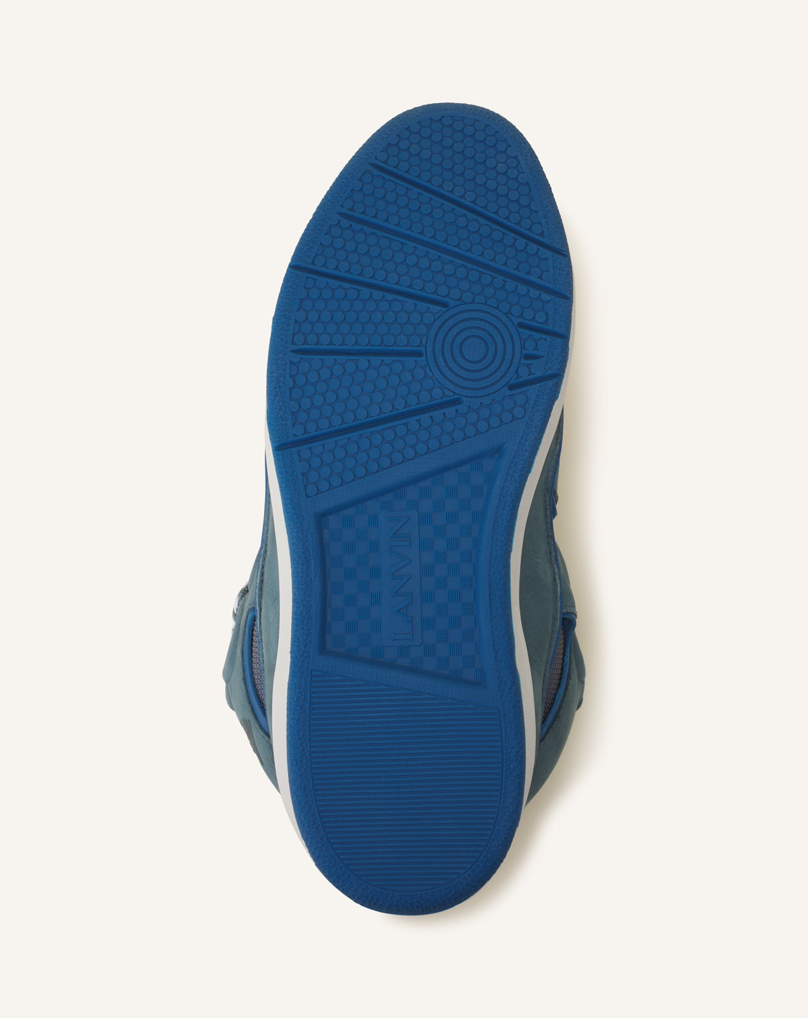 BLUE CURB BICO SNEAKERS IN LEATHER