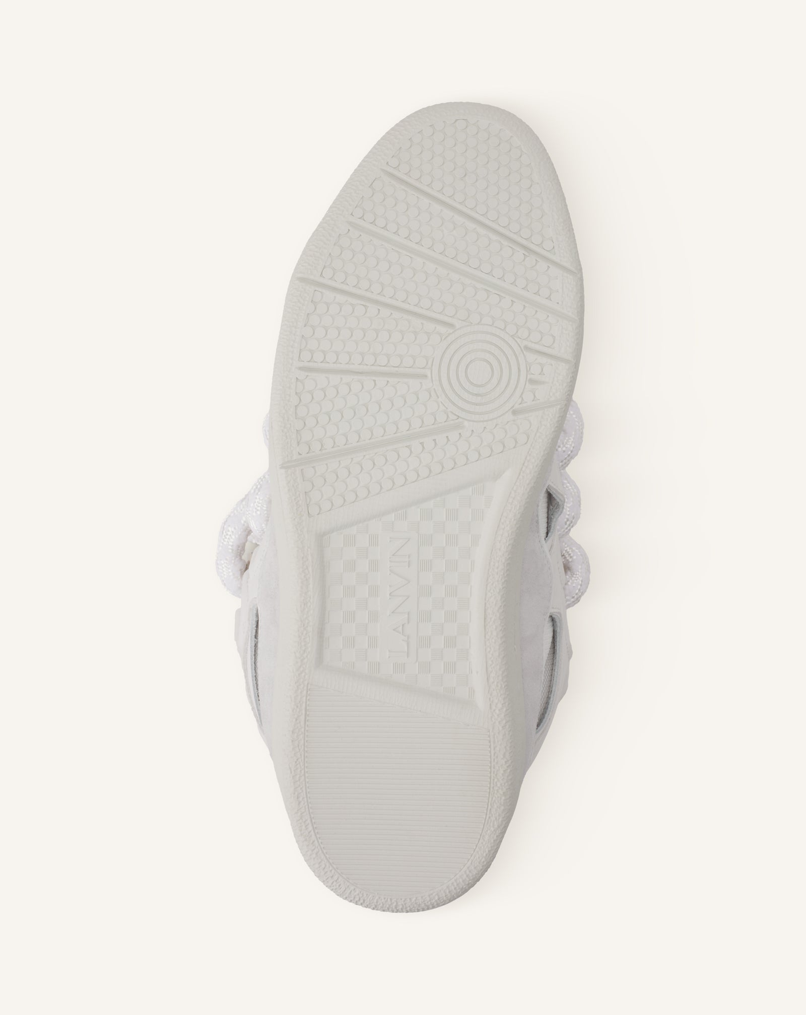 WHITE CURB SNAKE SNEAKERS IN LEATHER